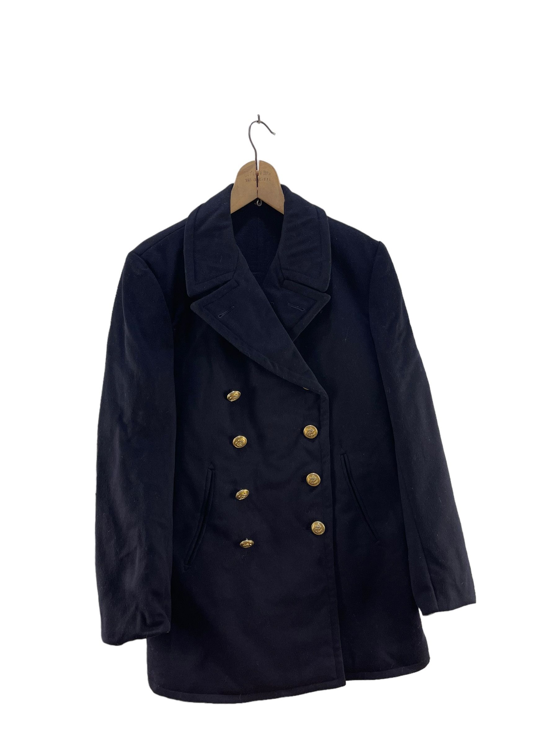 Vintage Vintage Naval Military Coat Jacket Size US S / EU 44-46 / 1 - 1 Thumbnail
