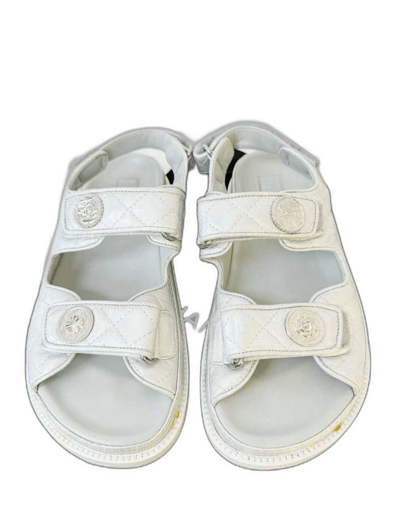 Chanel Chanel Velcro Sandals Size 37 for Sale Size US 7 / IT 37 - 1 Thumbnail