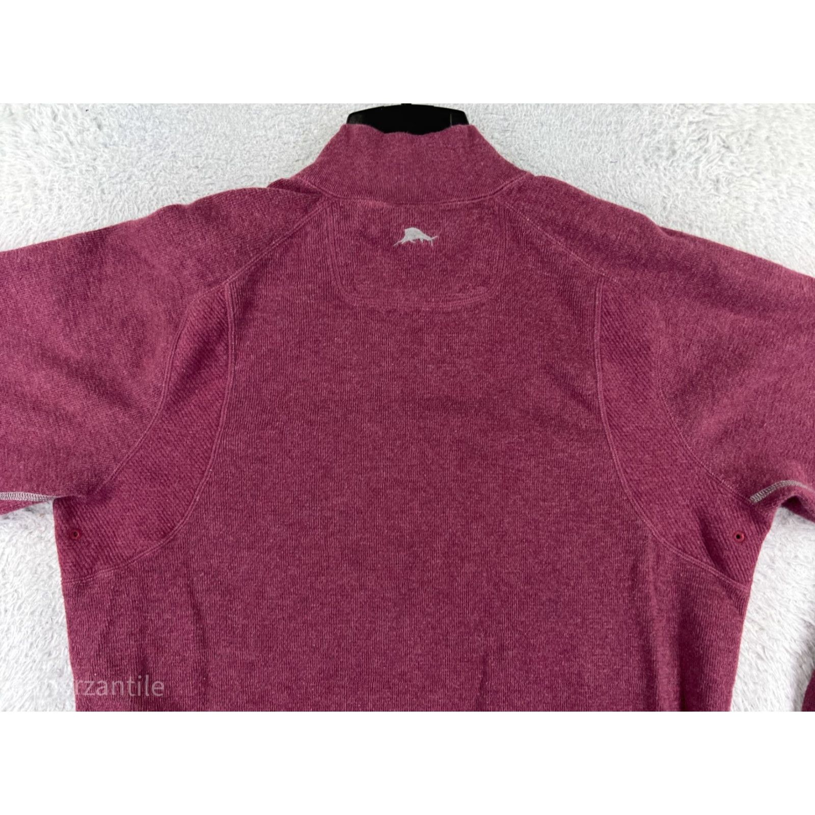 Tommy Bahama Tommy Bahama Mens Sweater Knit 1/4 Zip Mock Neck Long Sleeve Red Golf Casual Size US L / EU 52-54 / 3 - 6 Thumbnail