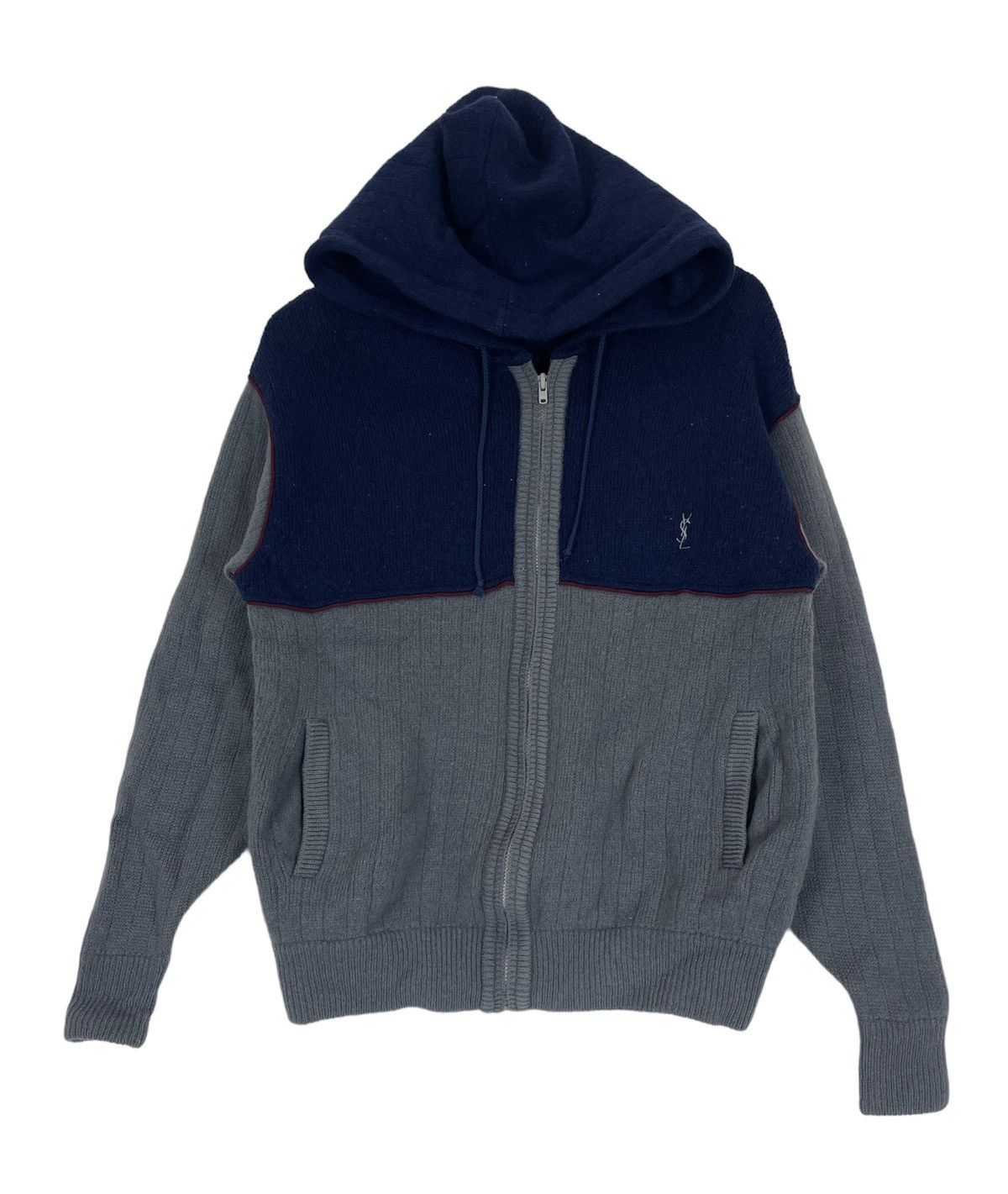 Yves Saint Laurent YVES SAINT LAUREN TRICOT POUR HOMME ZIPPER SWEATSHIRT HOODIE Size US M / EU 48-50 / 2 - 2 Thumbnail