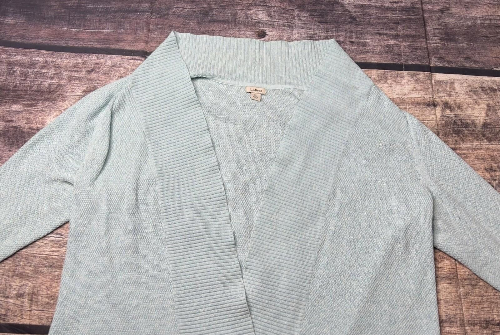 L.L. Bean LL Bean Cardigan Sweater Women's XL Light Blue Pockets Size XL / US 12-14 / IT 48-50 - 4 Thumbnail