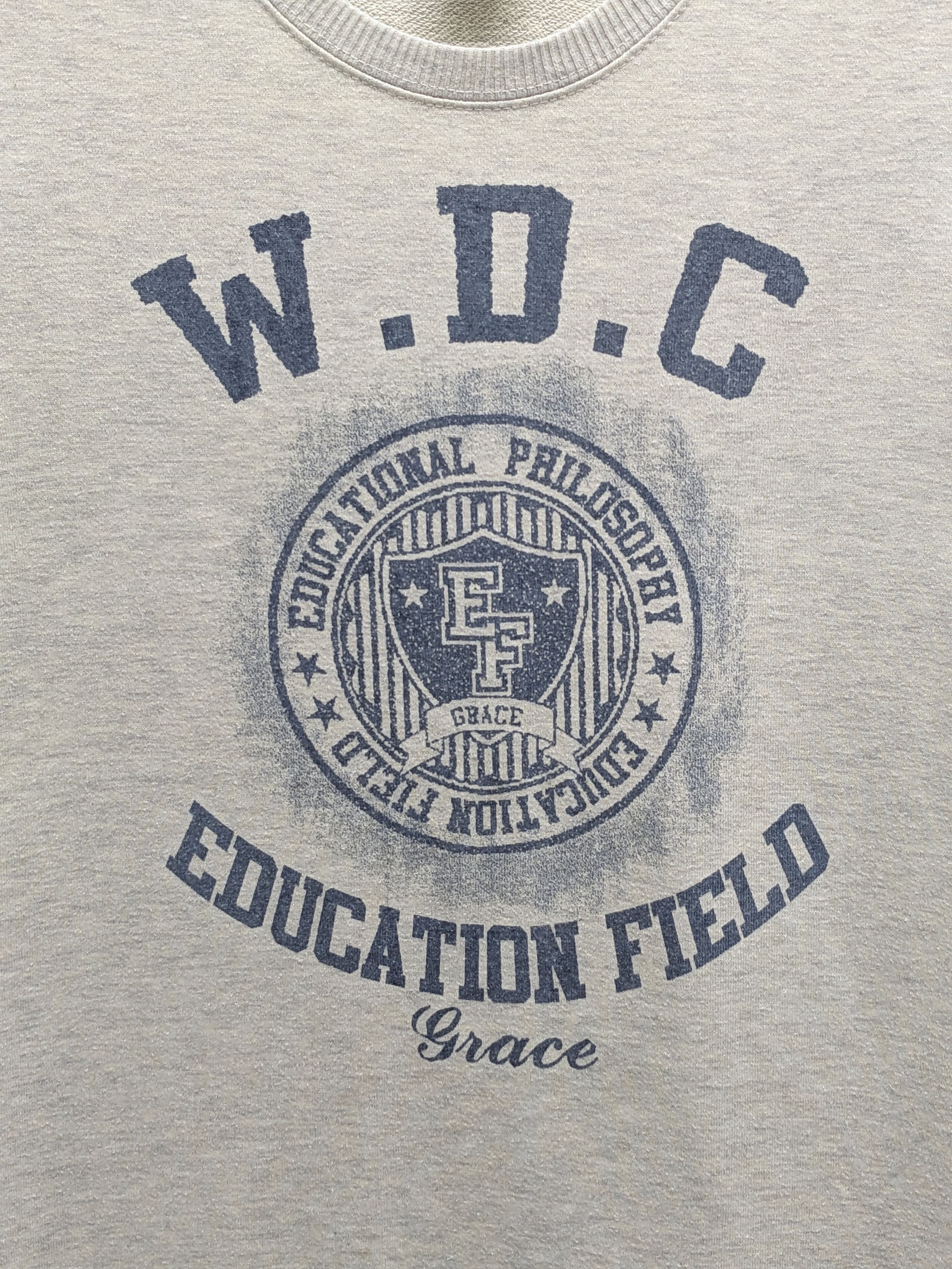 Vintage VINTAGE W.D.C EDUCATION FIELD SWEATSHIRT Size L / US 10 / IT 46 - 3 Thumbnail
