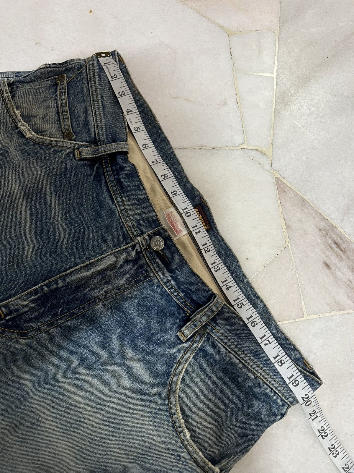 Hysteric Glamour × If Six Was Nine × Japanese Brand 🌈90’s union made sacrifice Distress mud Wash Jean Japan Size US 39 - 3 Thumbnail