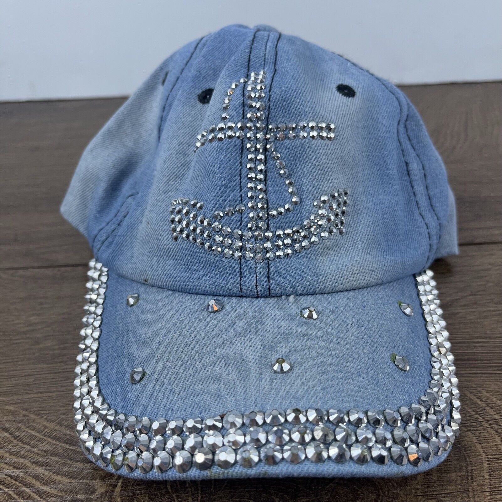 Other Anker Hat Glitter Diamond Anker Adjustable Hat Blue Hat Adul Size ONE SIZE - 3 Thumbnail