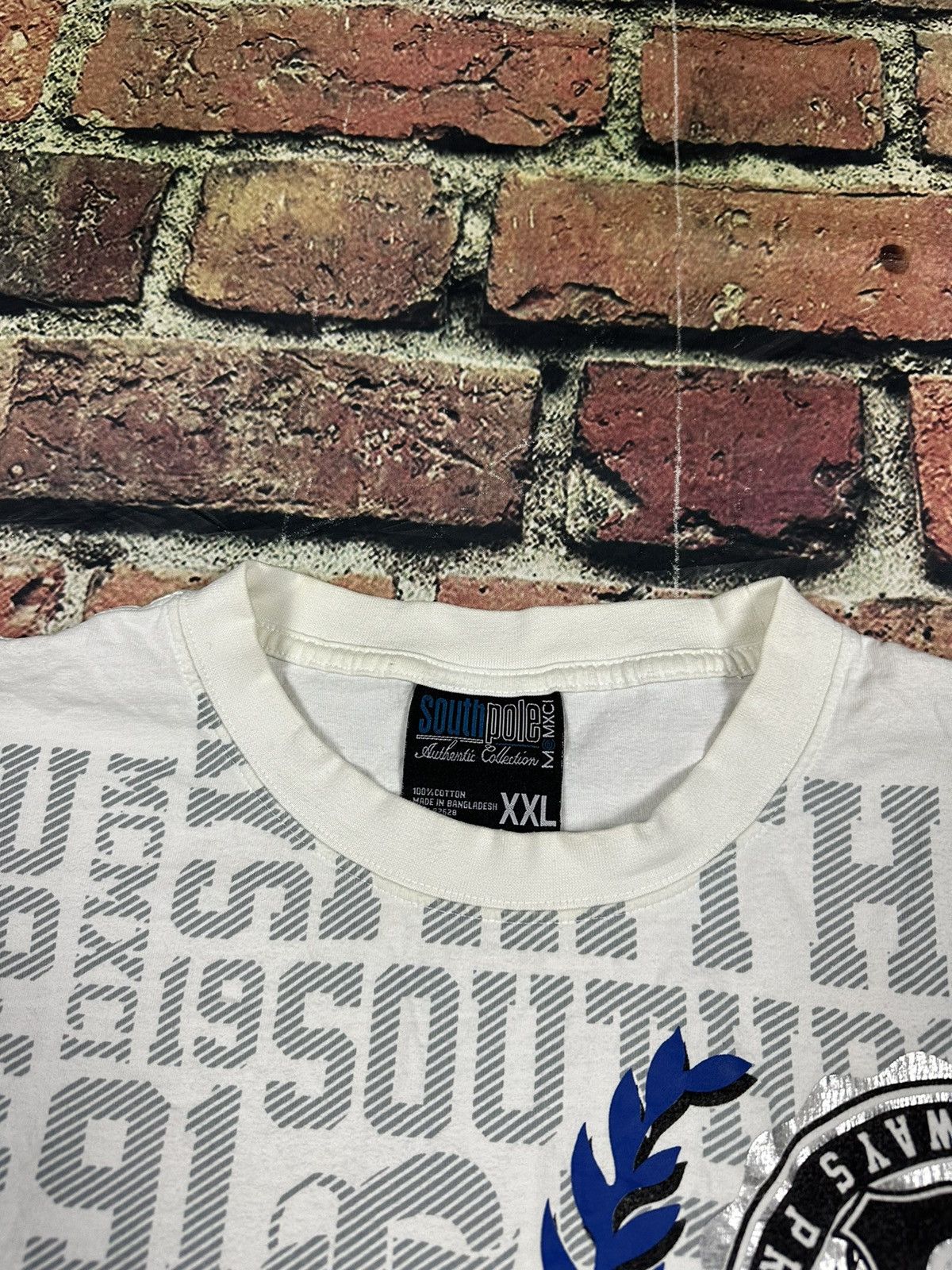 Southpole × Vintage Y2K Southpole T Shirt Cyber Grunge Hip Hop Big Graphic Size US XXL / EU 58 / 5 - 6 Thumbnail