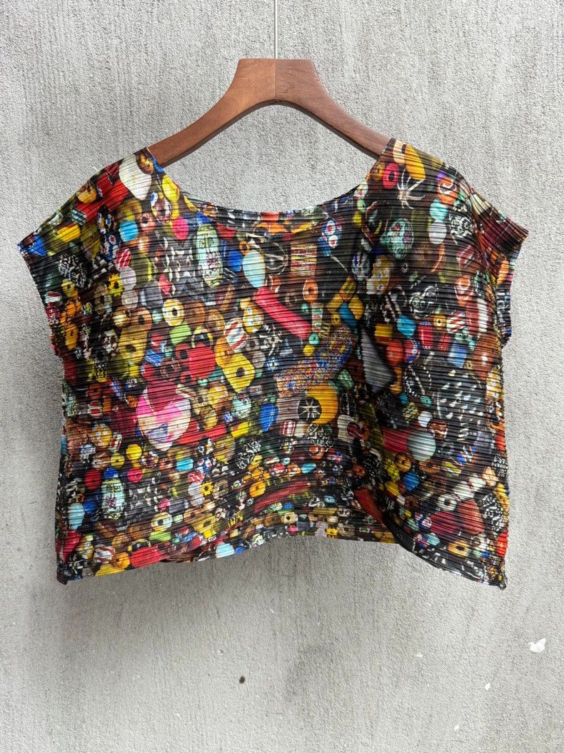 Issey Miyake Issey Miyake Colorful candy pleated top Size XXL / US 16-18 / IT 52-54 - 1 Thumbnail