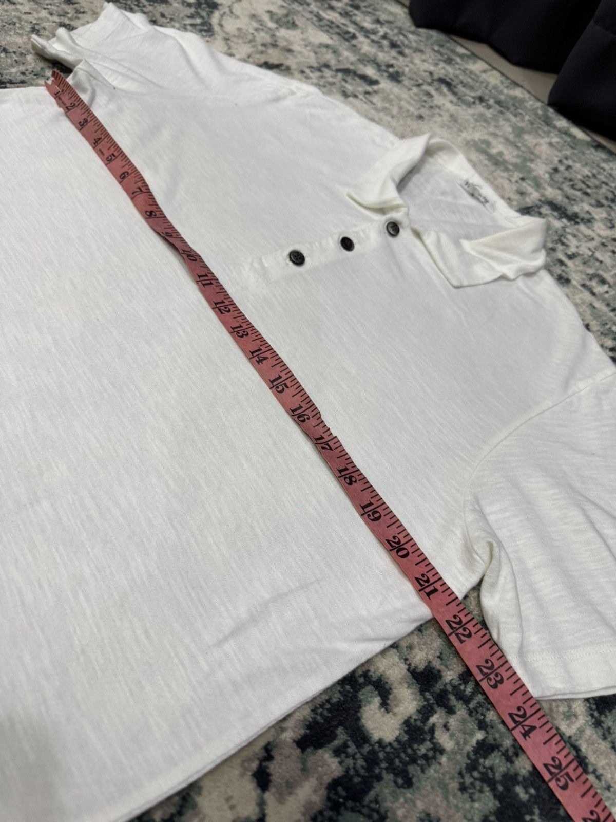 Y's for Men × Yohji Yamamoto Y'S FOR LIVING MINIMALIST PLAIN POLO SHIRT Size US L / EU 52-54 / 3 - 9 Thumbnail