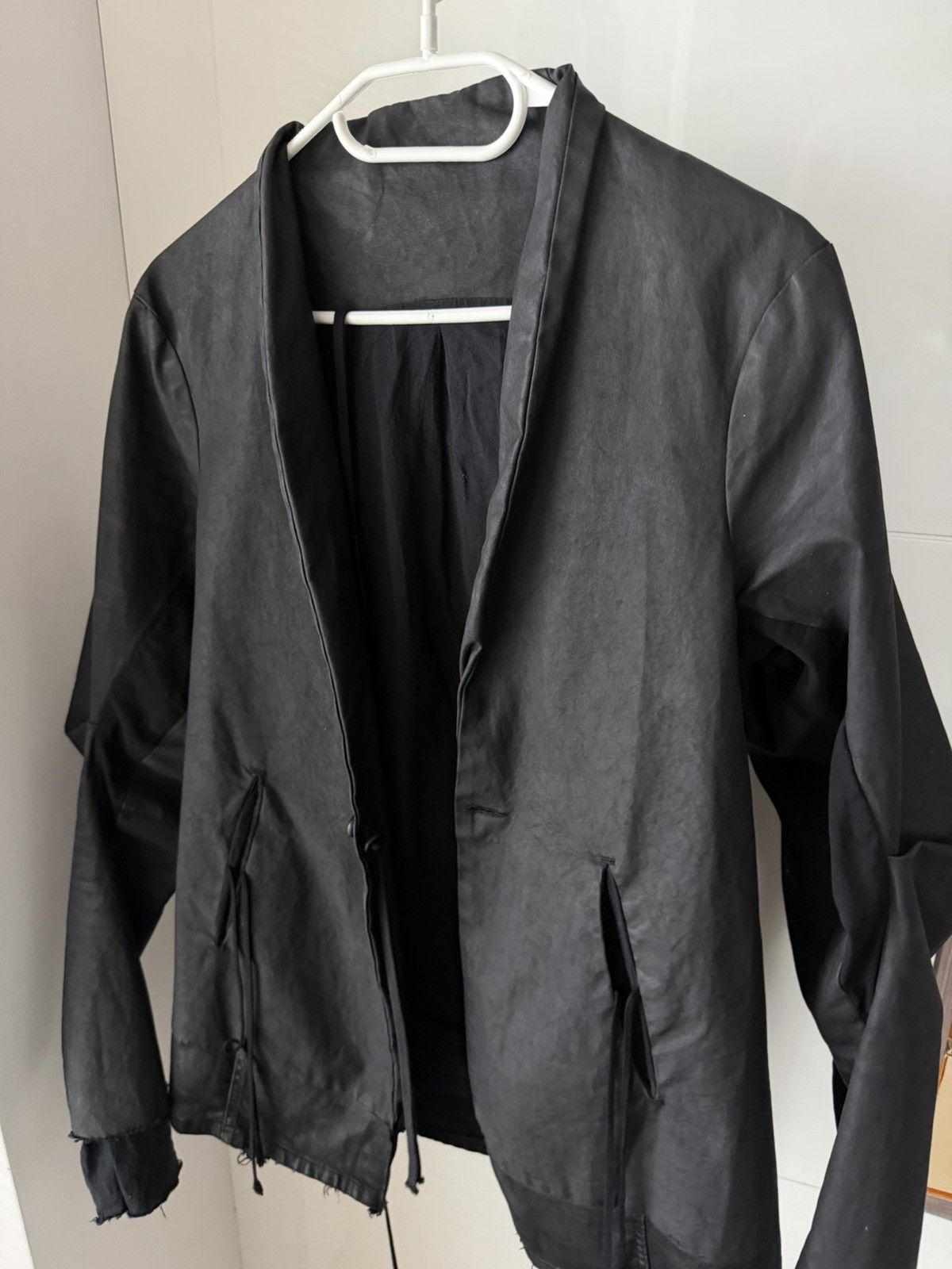 Boris Bidjan Saberi Boris Bidjan Saberi AW09-10 JP2 Waxed Perforated Lamb JCKT Size US M / EU 48-50 / 2 - 4 Thumbnail