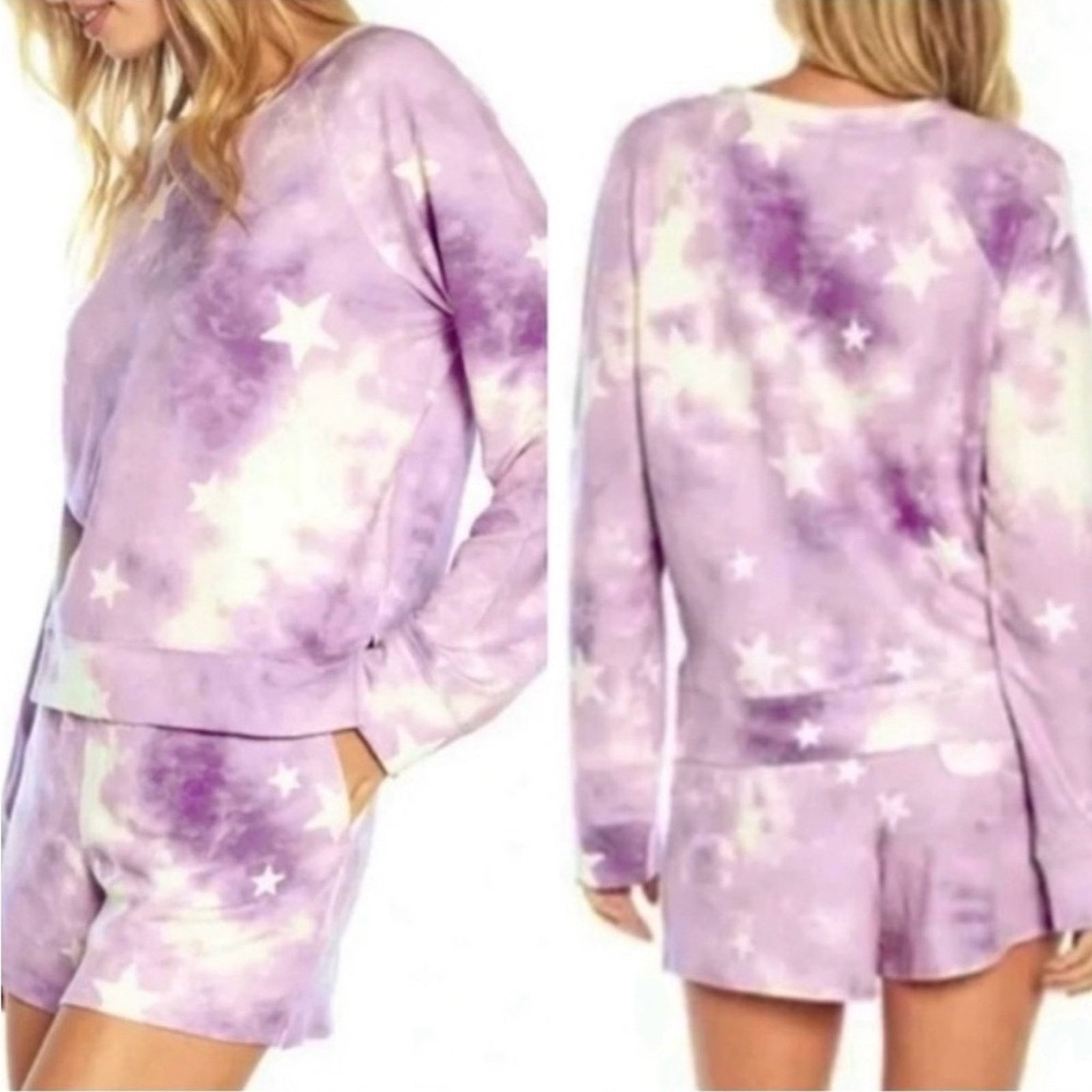 Wildfox Wildfox Purple Star Print 2 piece set msrp $160 Size 30" / US 8 / IT 44 - 1 Thumbnail