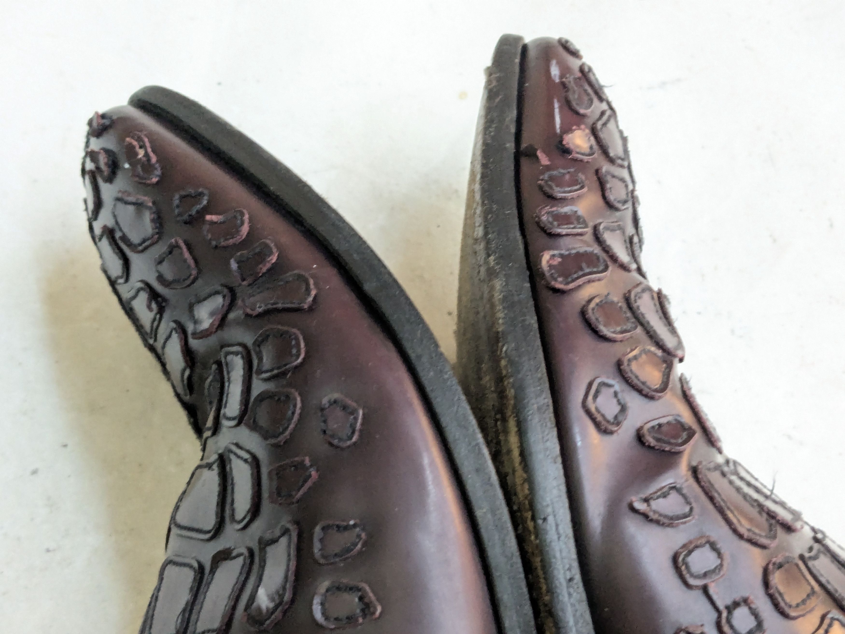 Prada Prada Oxfords Burgundy 9.5 Croc Pattern Leather Size US 9.5 / EU 42-43 - 7 Thumbnail