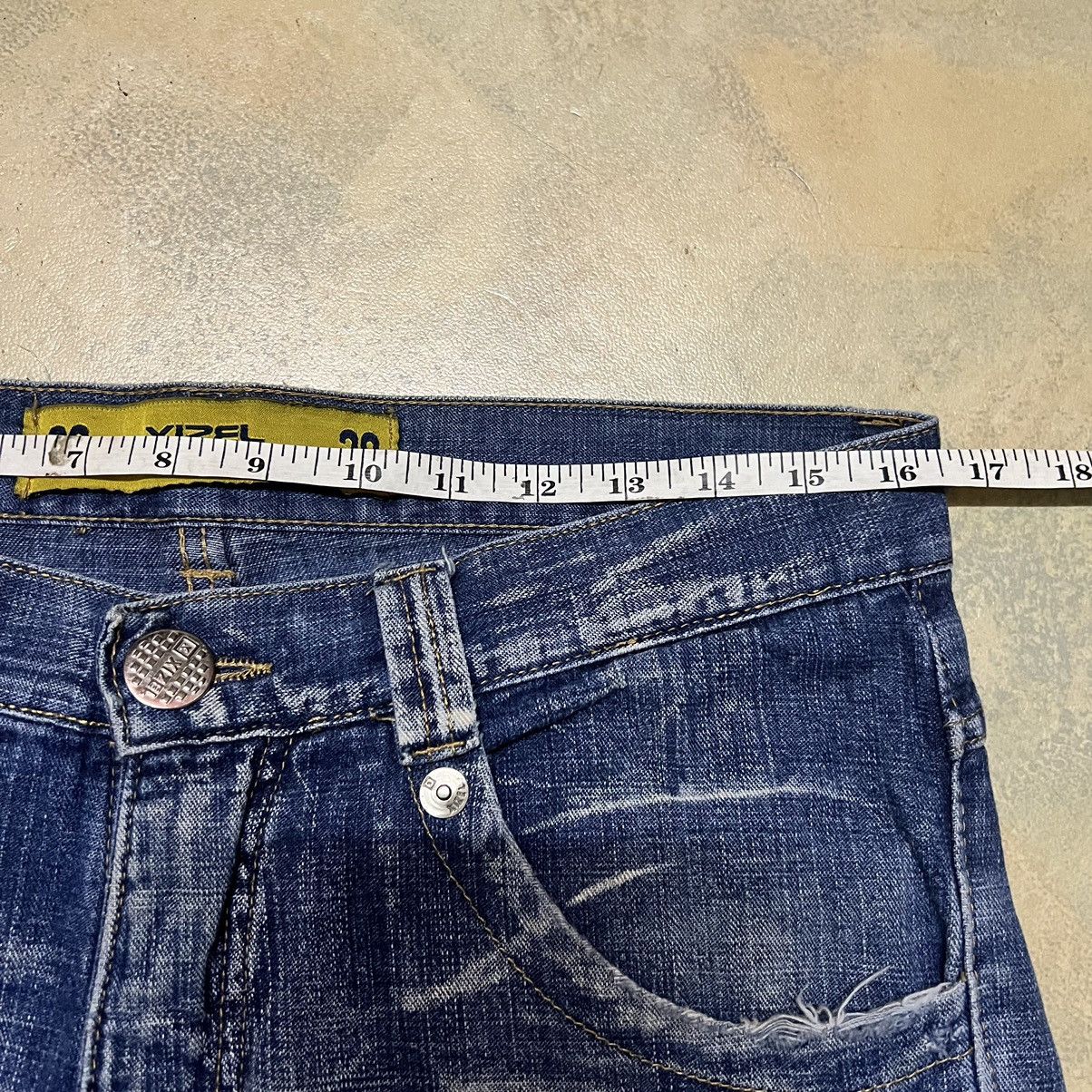 Japanese Brand Japanese Brand Multipockets Distressed Style Denim Jeans Size US 35 - 10 Thumbnail