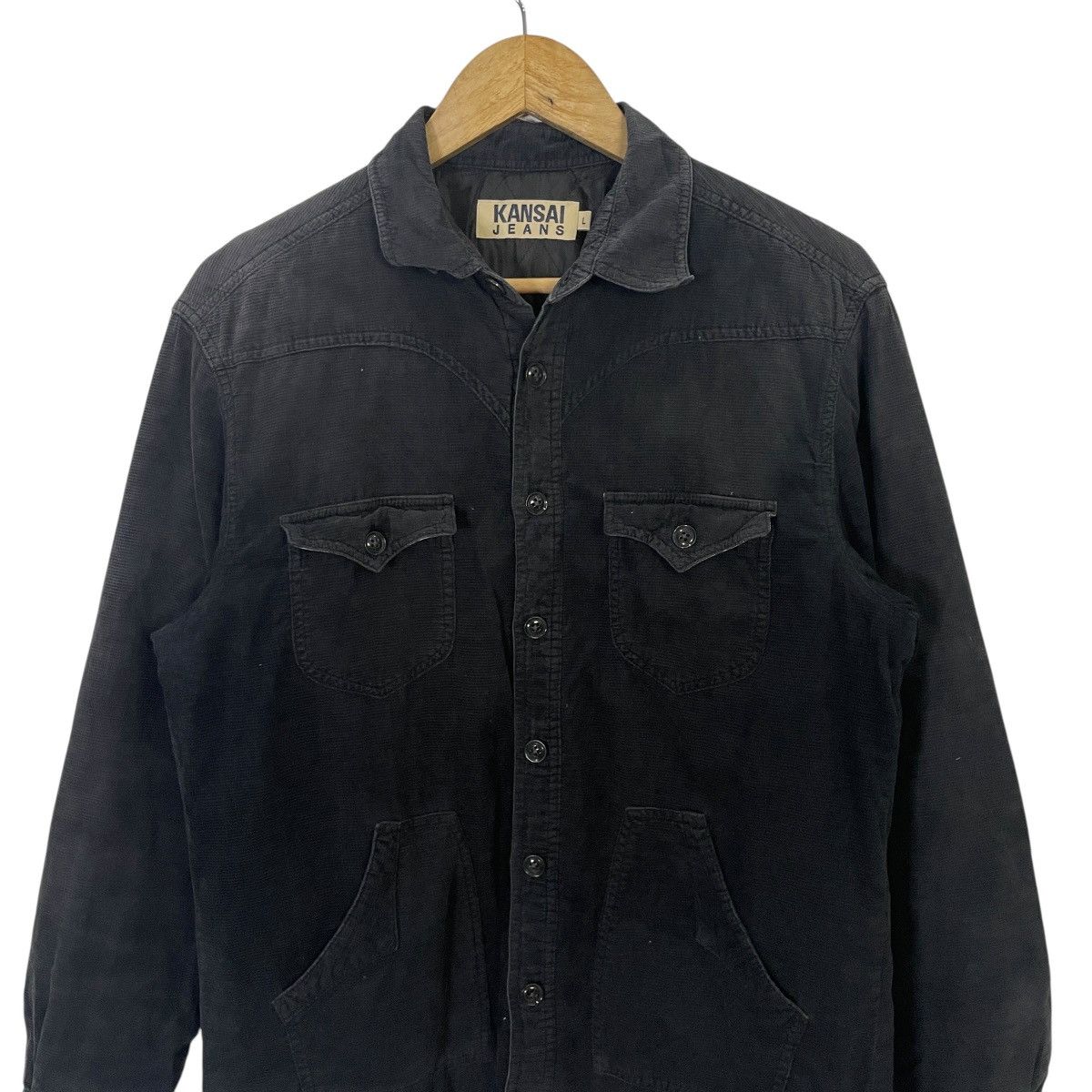 Kansai Yamamoto Vintage Kansai Jeans Corduroy Jacket Size US M / EU 48-50 / 2 - 2 Thumbnail