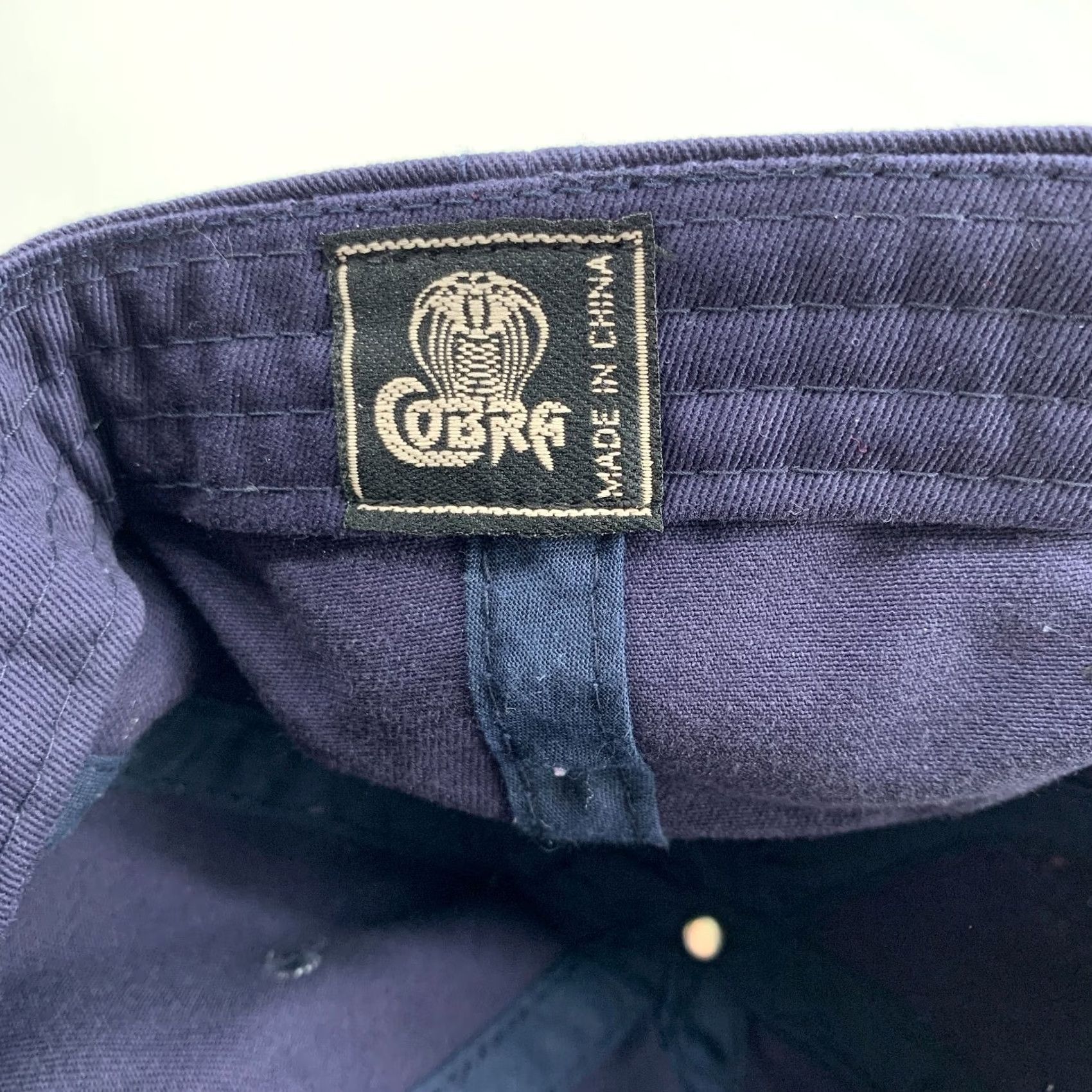 Vintage Cobra Baseball Cap Men's Blue Adjustable Texas State Flag Solid Casual Cap Size ONE SIZE - 5 Thumbnail