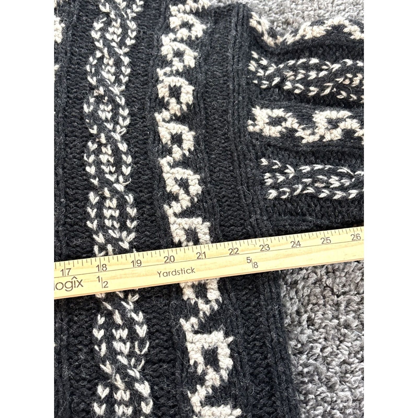 Vintage VINTAGE Davis & Squire Mens Sweater XL Fair Isle Cable Knit Chunky Fisherman 90s Size US XL / EU 56 / 4 - 3 Thumbnail