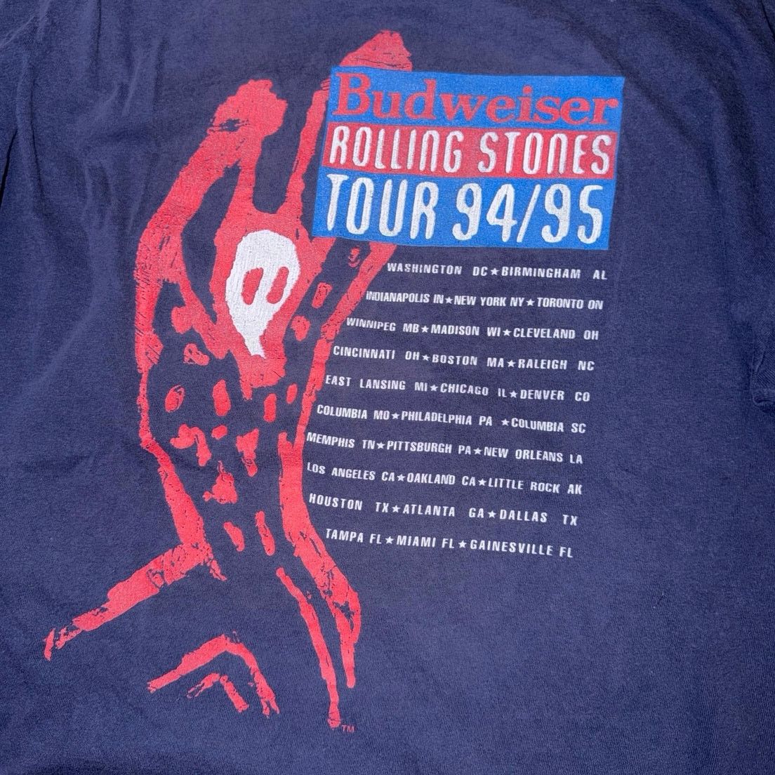 Brockum Rolling Stones Vntg 1994 Voodoo Lounge Tour Tee Mens XL Size US XL / EU 56 / 4 - 4 Thumbnail