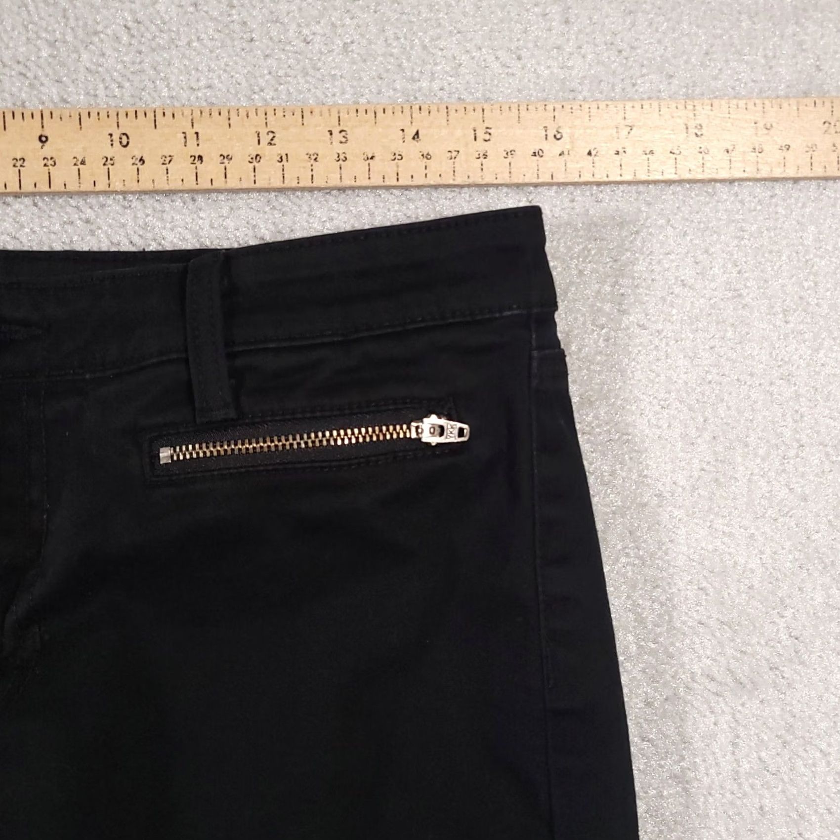 Gap Gap Jeans Women’s 10 30 Regular Black Zip Pockets Stretch Super Skinny Ankle Style Cropped Denim Mockup? Size 24" / US 00 / IT 34 - 7 Thumbnail