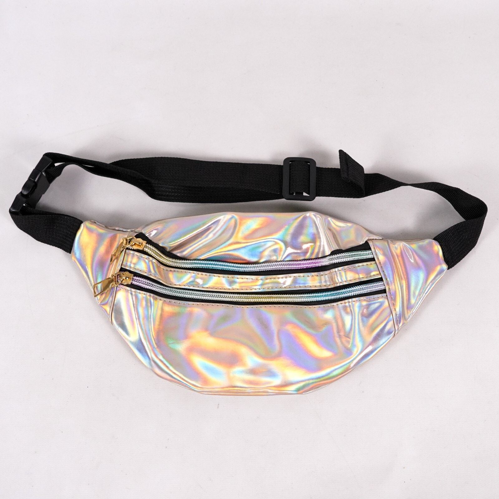Other Gold Holographic Fanny Pack Iridescent Metallic Waist Bag Size ONE SIZE - 1 Thumbnail