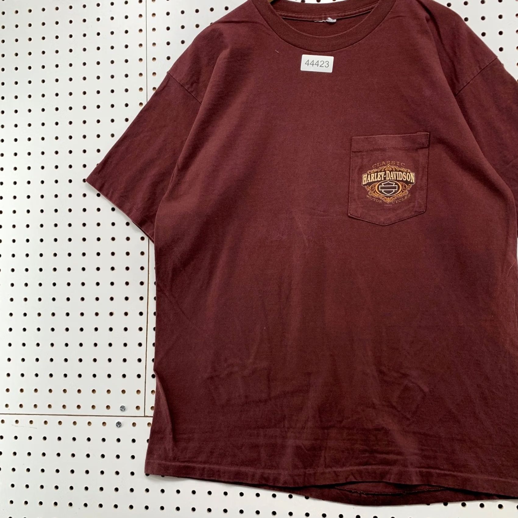 Harley Davidson VINTAGE Harley Davidson Pocket T Shirt Mens Large Maroon Thunder Mountain Loveland CO Motorcycle Size US L / EU 52-54 / 3 - 4 Thumbnail