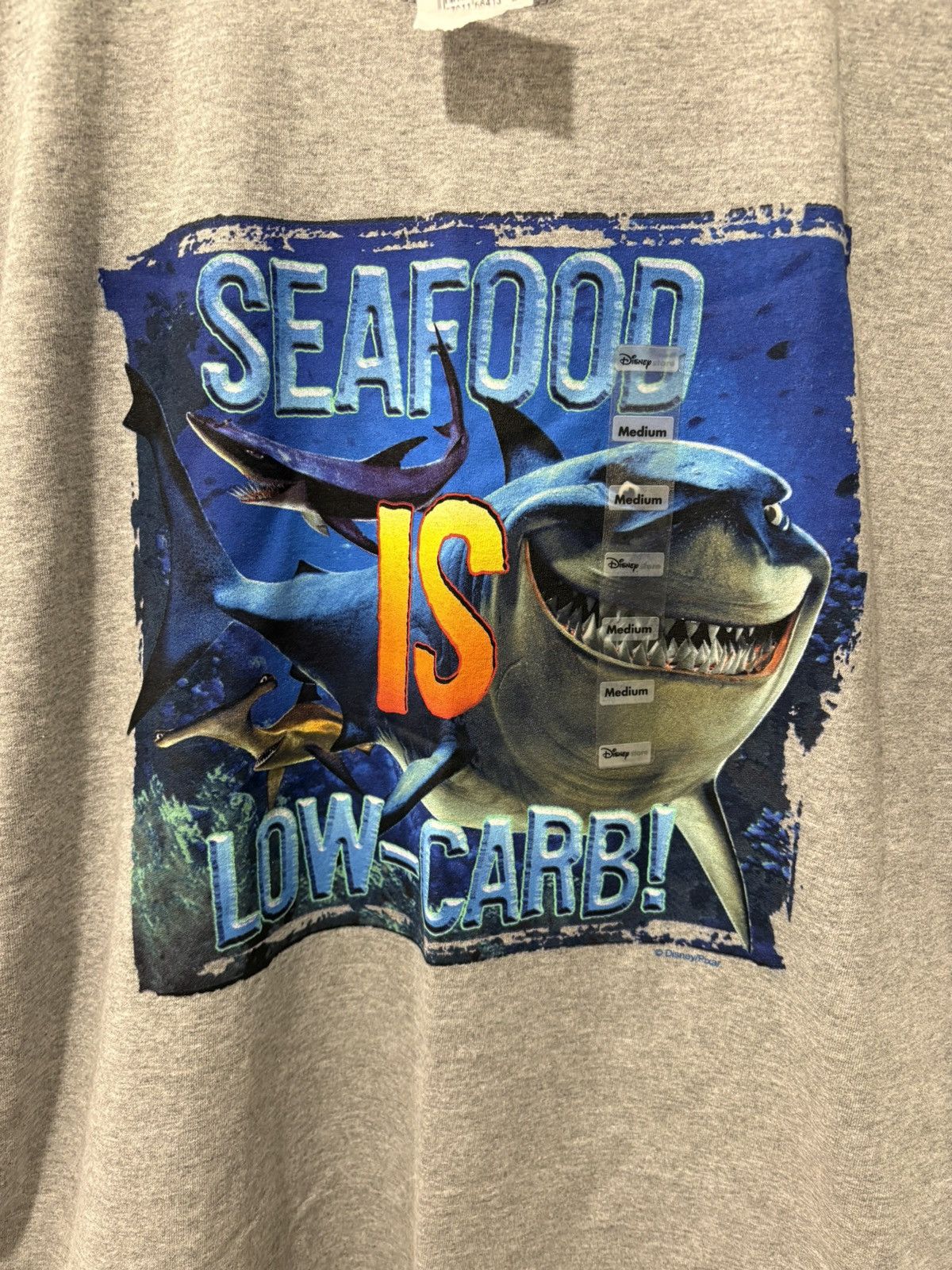 Disney Y2K Disney Finding Nemo Bruce the shark T-shirt Nwt Nos Size US M / EU 48-50 / 2 - 3 Thumbnail