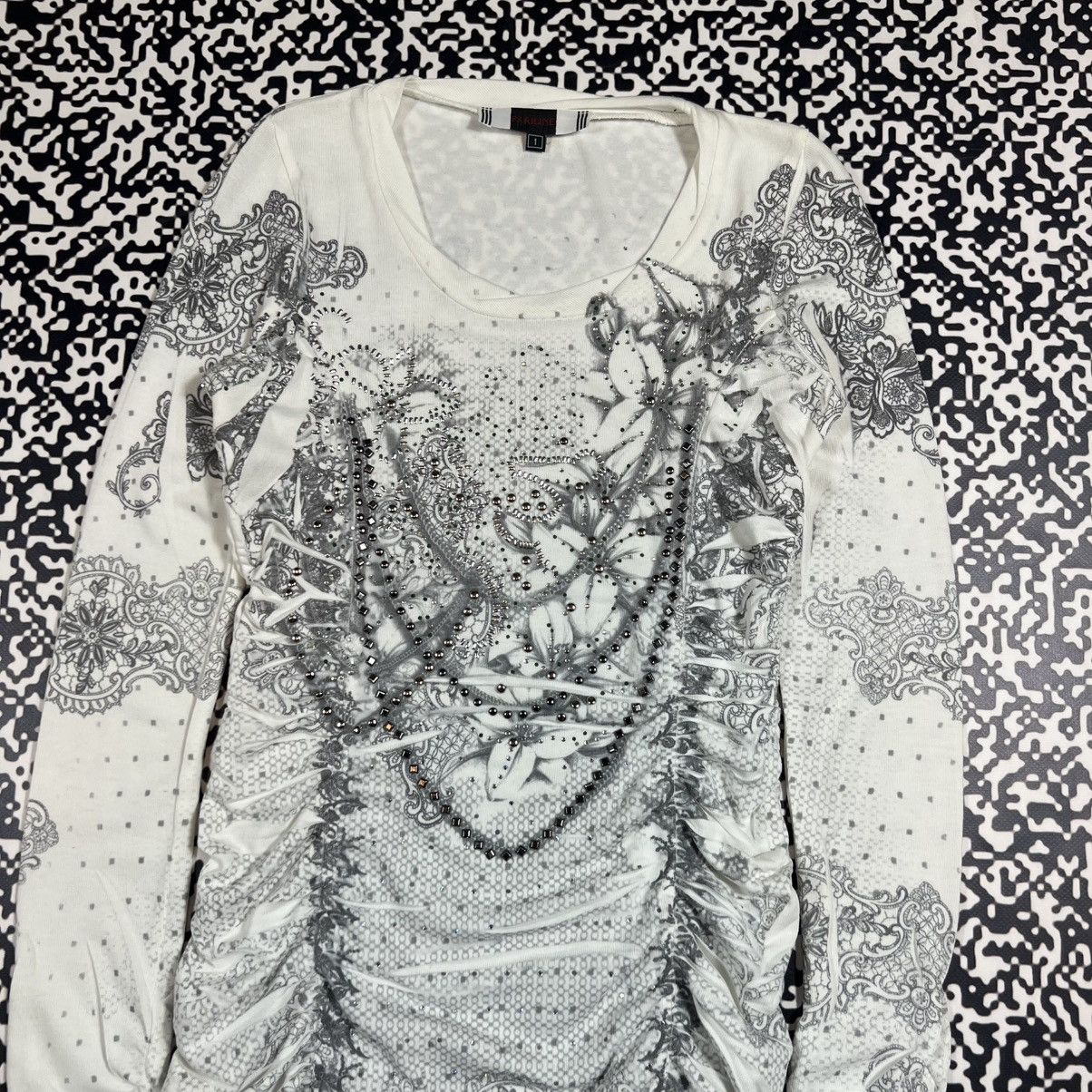 Japanese Brand Vintage Y2K Japanese Flower Abstract Sexy Style Mini Dress Size S / US 4 / IT 40 - 8 Thumbnail