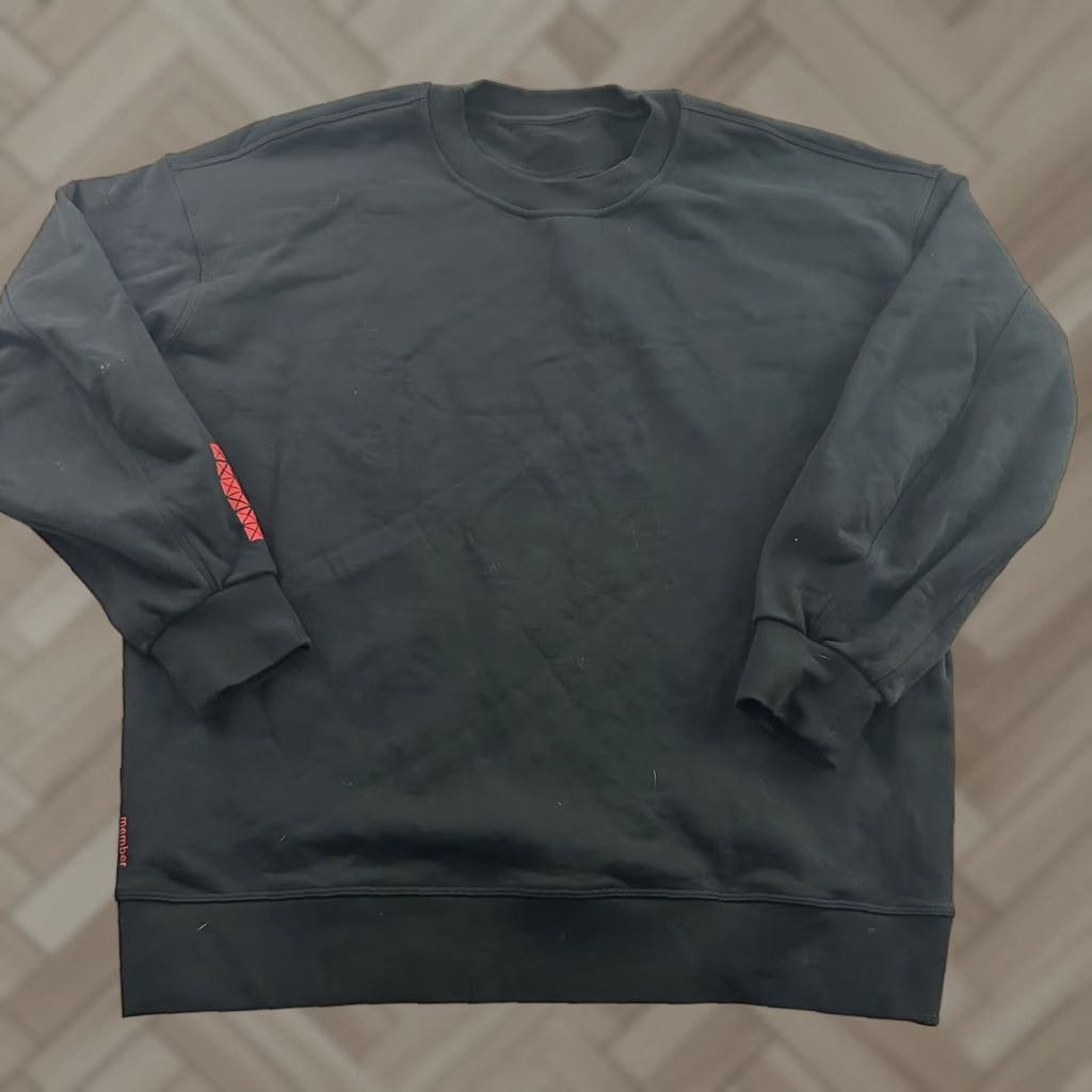 Lululemon Lululemon Sweatshirt Pullover Crewneck Women Black 8/10 Raglan Logo Activewear Winter Fall Spring Mens Womens Boys Girls Size M / US 6-8 / IT 42-44 - 1 Thumbnail