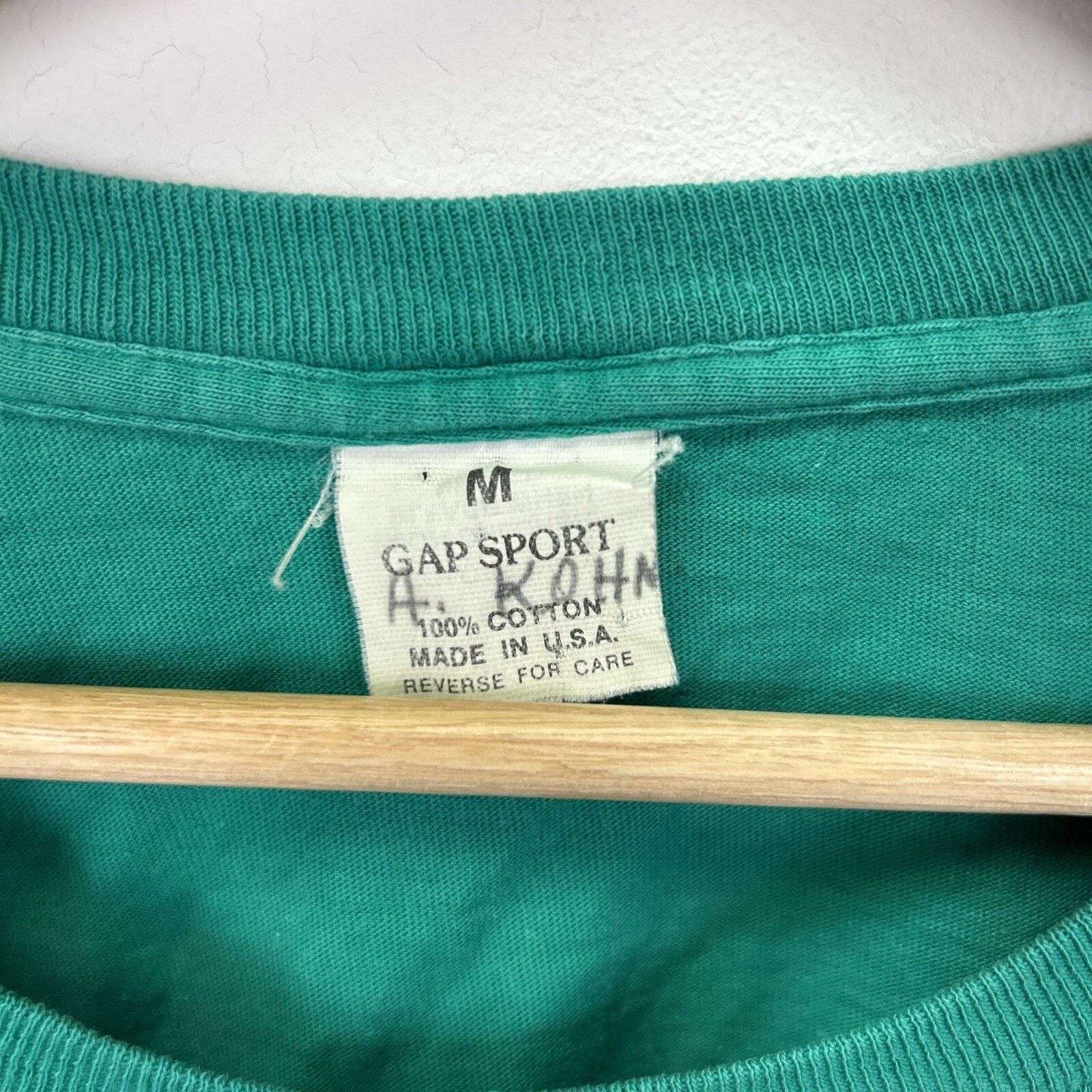 Gap Gap Sport Vintage Teal Solid Short Sleeve Pocket Tee Medium Size US M / EU 48-50 / 2 - 5 Thumbnail