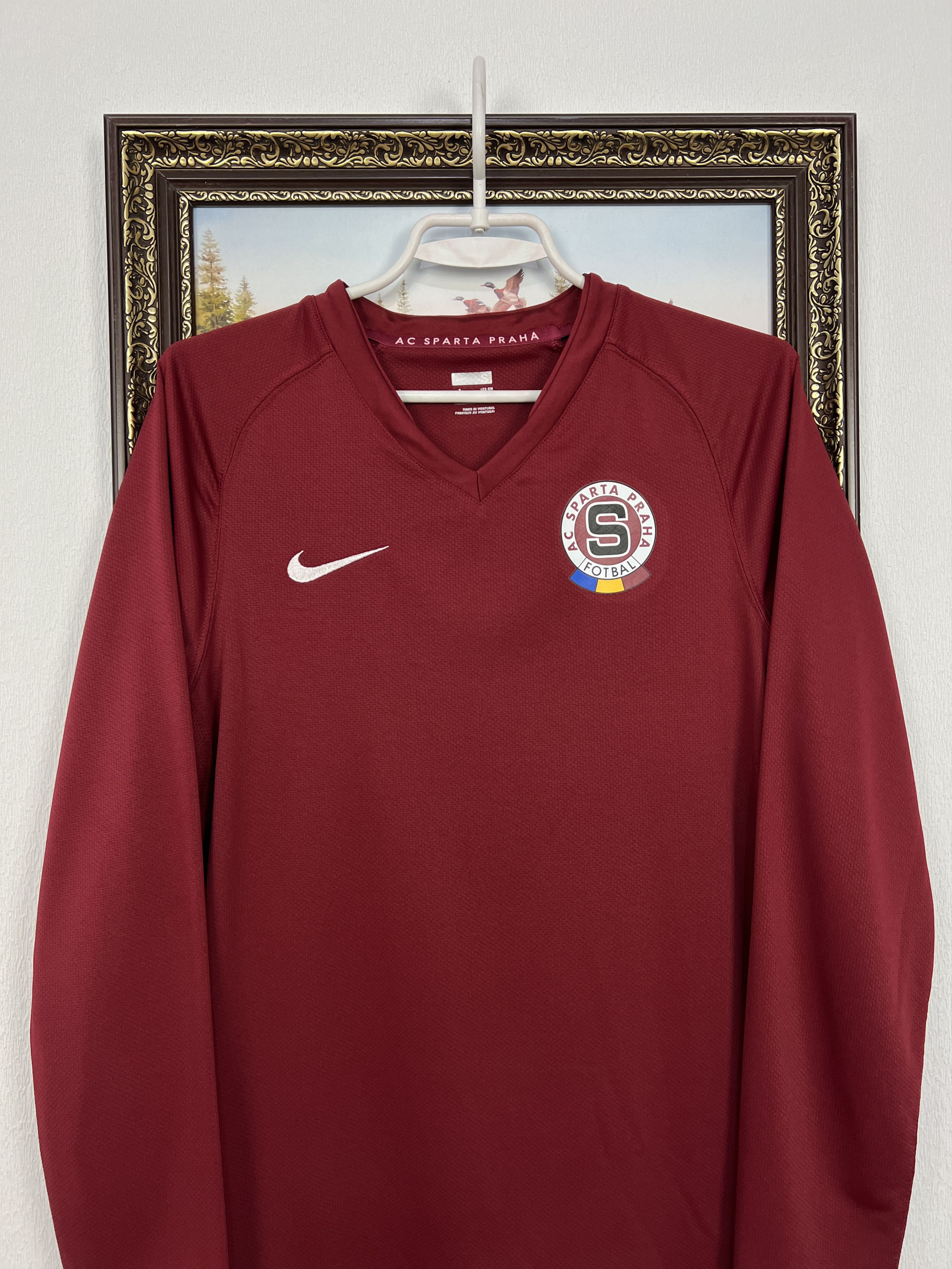 Nike Sparta Praha football Shirt 2008 Soccer Nike Long Sleeve Size US S / EU 44-46 / 1 - 2 Thumbnail