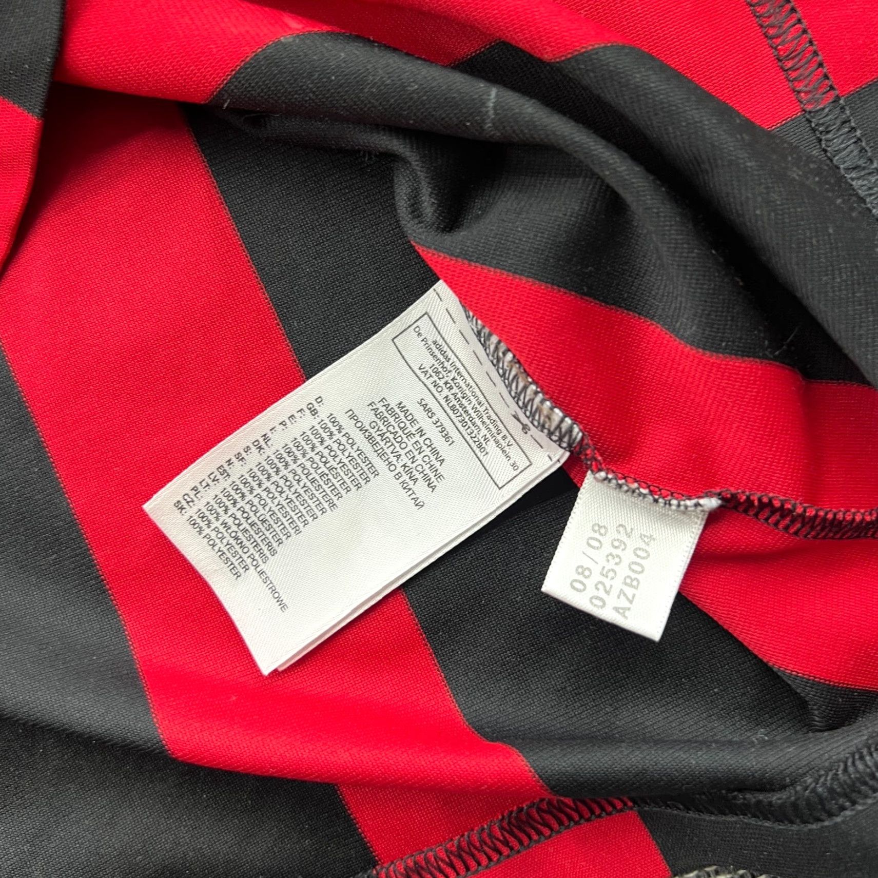 Adidas AC Milan 2008 2009 Home Football Jersey Mens Large Adidas Shirt Shirt Shirt Size US L / EU 52-54 / 3 - 3 Thumbnail