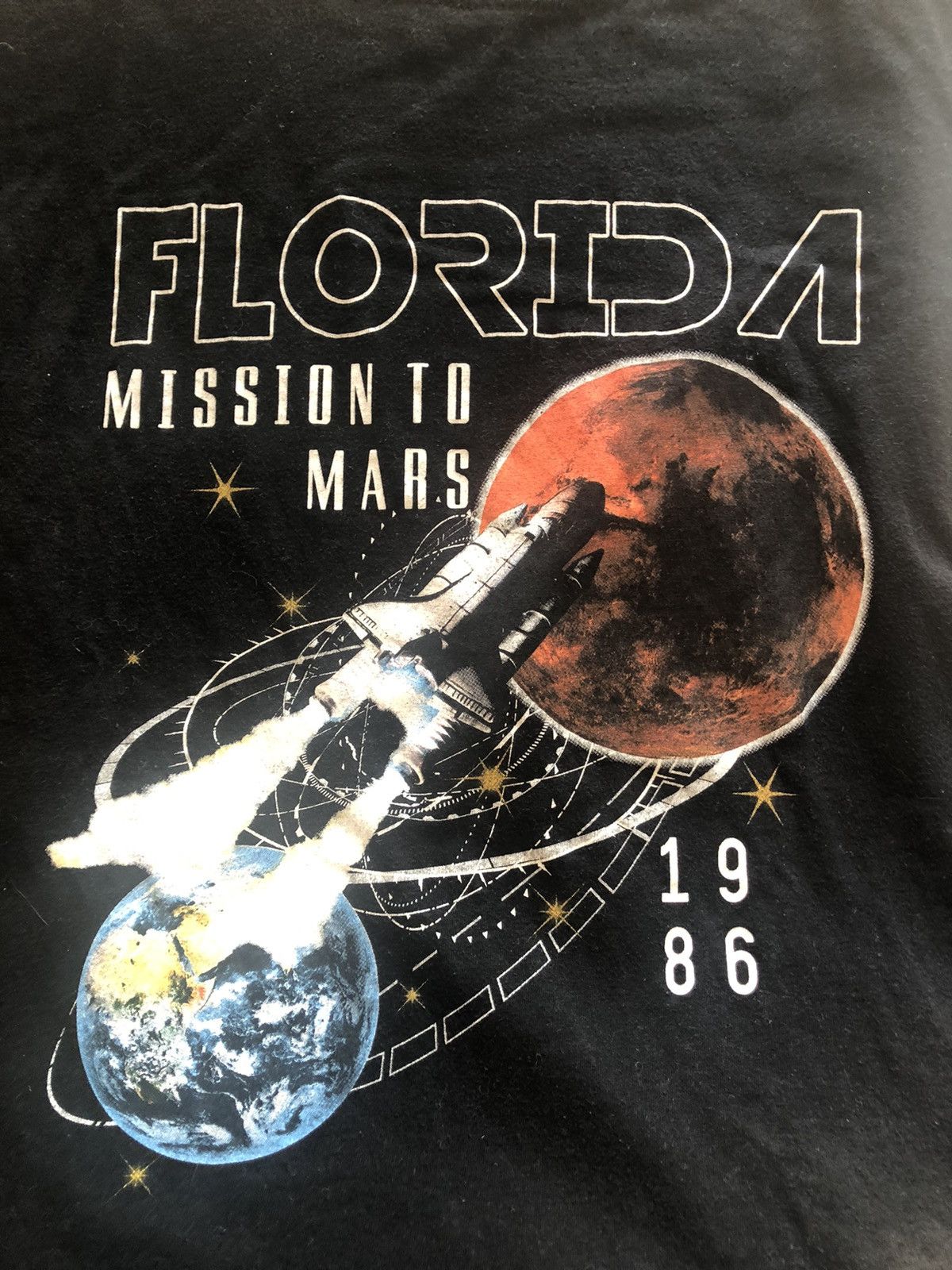 NASA × Vintage RARE 1986 FLORIDA MISSION TO MARS EXPEDITION TEE SHIRT Size US S / EU 44-46 / 1 - 2 Thumbnail