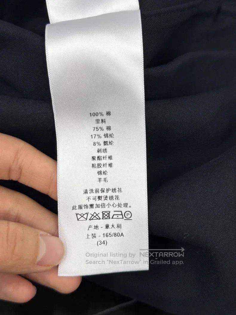 Dior Dior Blue and black badge embroidered hooded windbreaker j Size XXS / US 00 / IT 34 - 7 Thumbnail