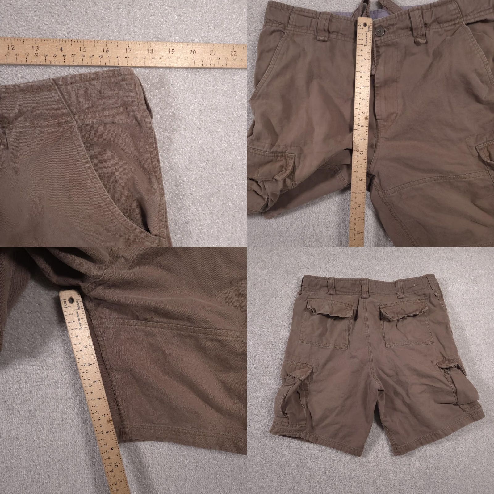 Vintage Steve & Barry's Cargo Shorts Mens 34 Classic Utility Pockets Outdoor Brown 100% cotton Casual Men Size US 34 / EU 50 - 8 Thumbnail