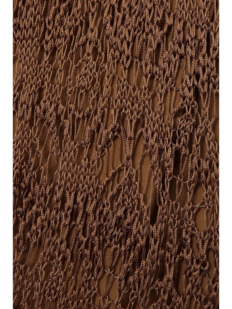 Tom Ford o1w1db10225 ACK381 Midi Dress in Brown Size M / US 6-8 / IT 42-44 - 4 Thumbnail