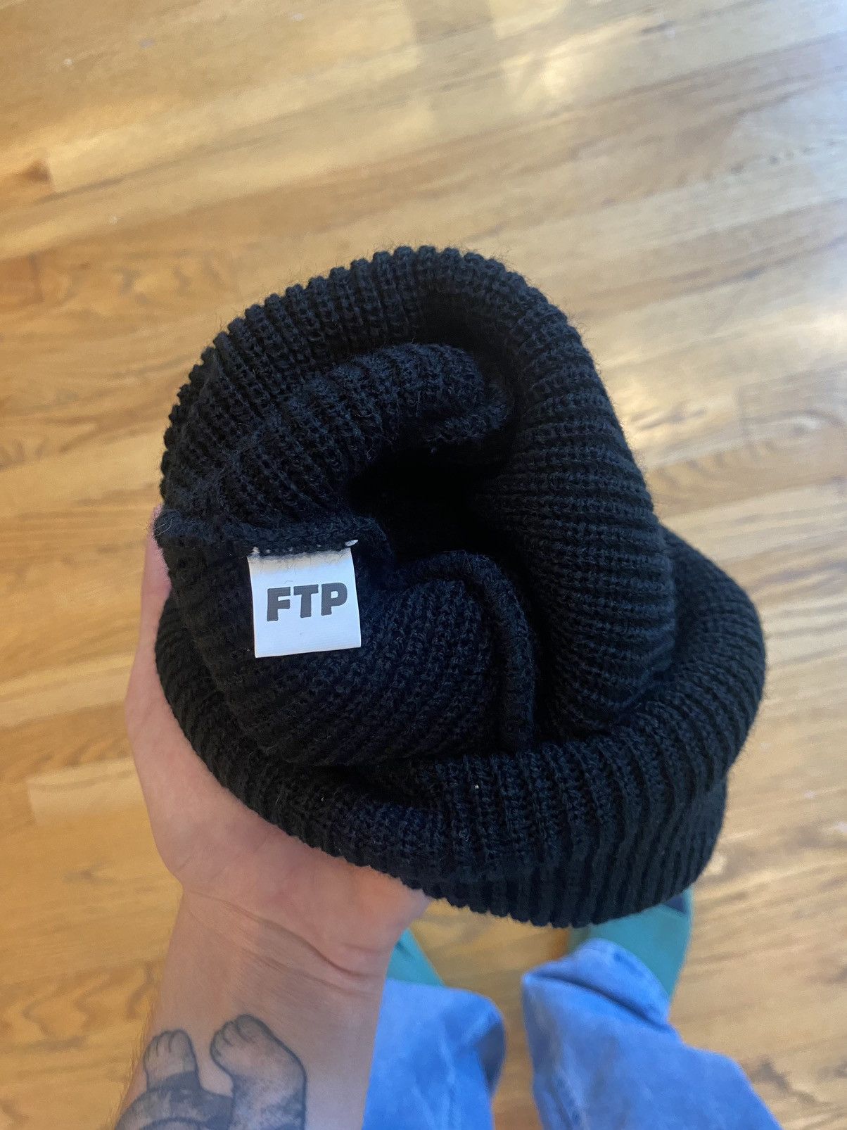 Fuck The Population FTP Logo Beanie Black Size ONE SIZE - 3 Thumbnail