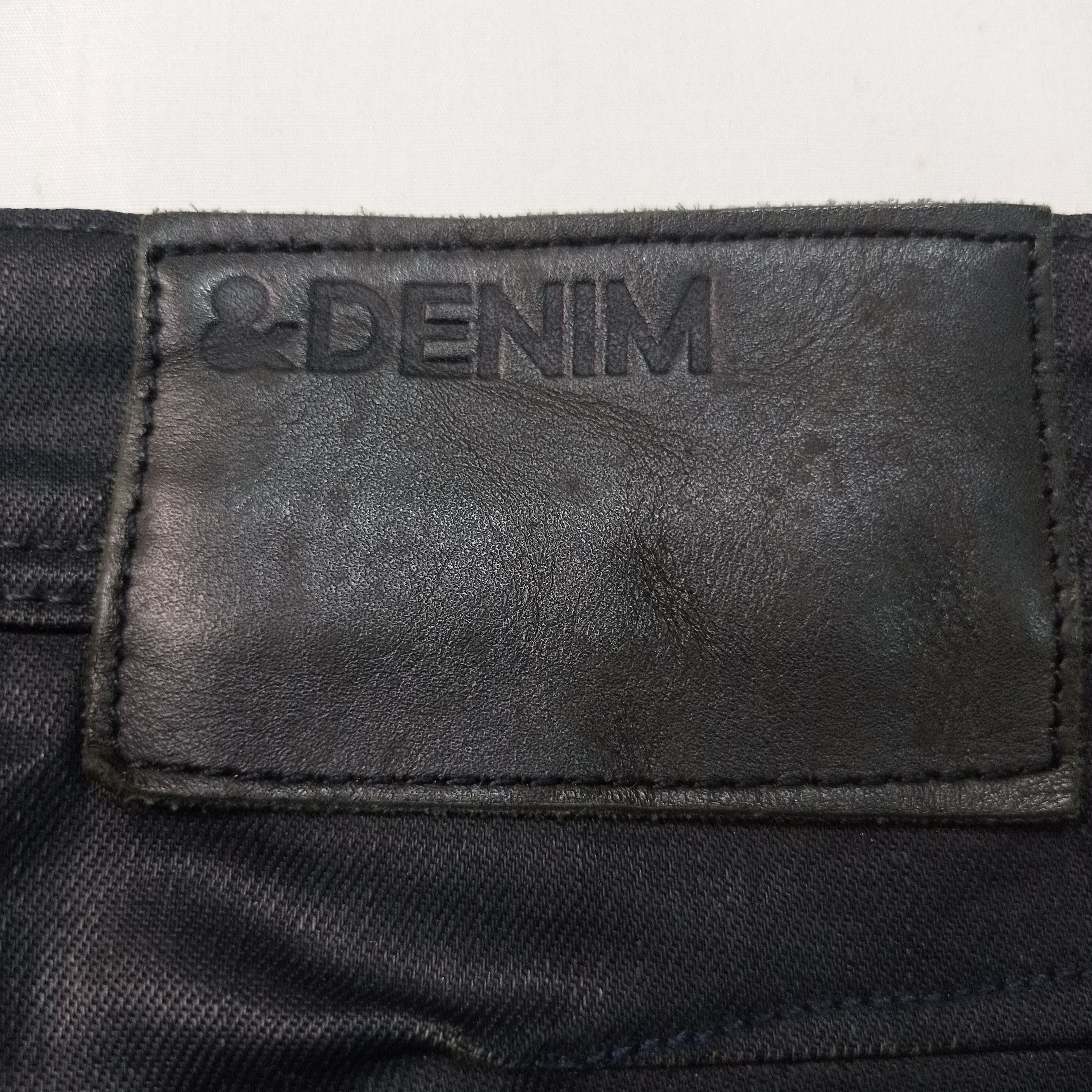 H&M 🔥H&M X & Jeans Skinny Super Black Distressed Pants Size 28" / US 6 / IT 42 - 12 Thumbnail