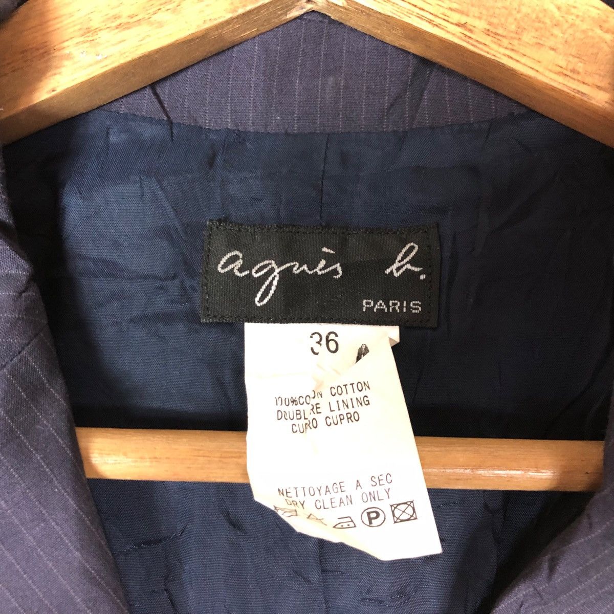 agnes b. AGNES B PARIS BLAZER Size 36S - 2 Thumbnail