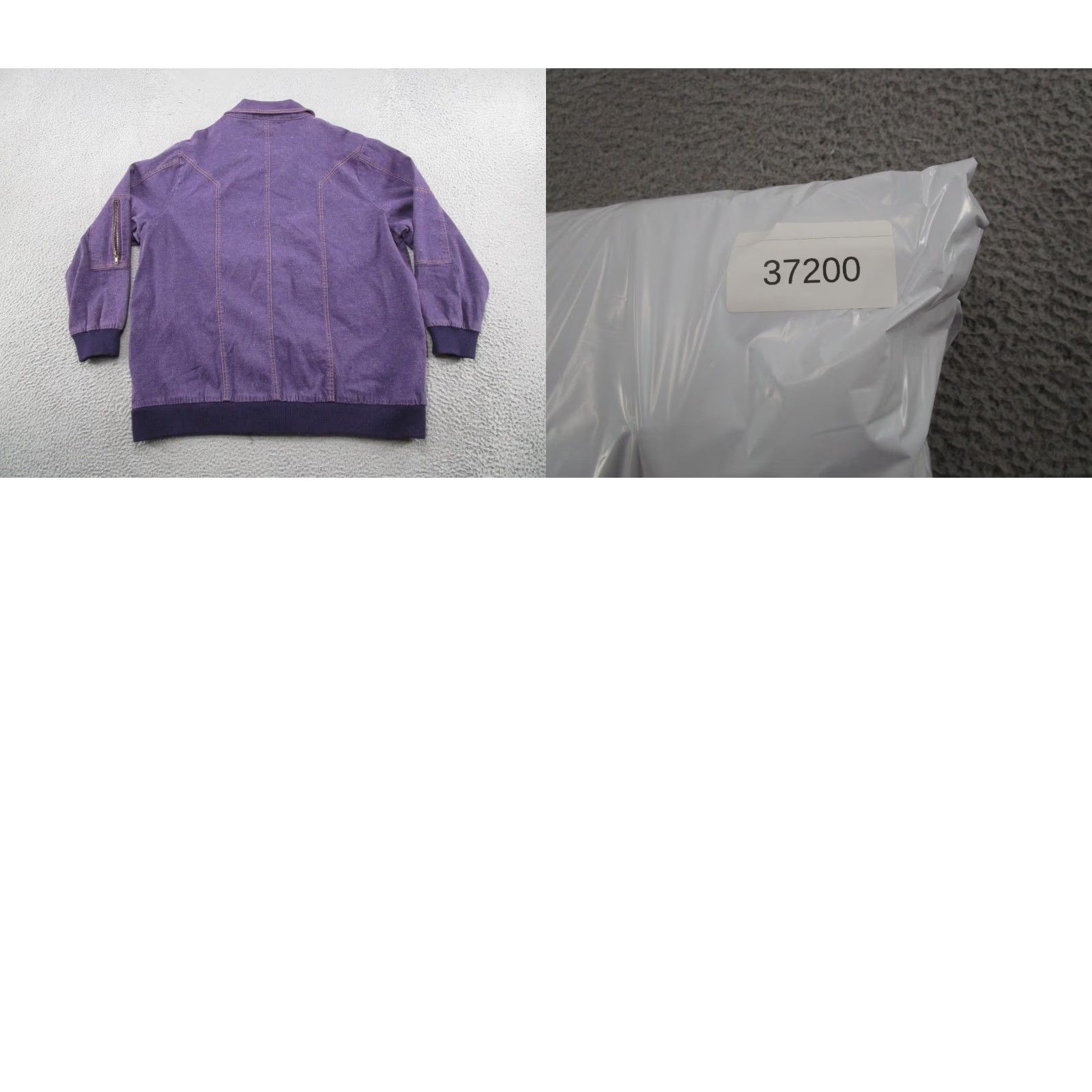Vintage VINTAGE Denim 24/7 Purple Denim Full Zip Jacket Women's Plus Size 24W Pockets Denim 24/7 Jacket Size 42" / US 20 - 8 Thumbnail