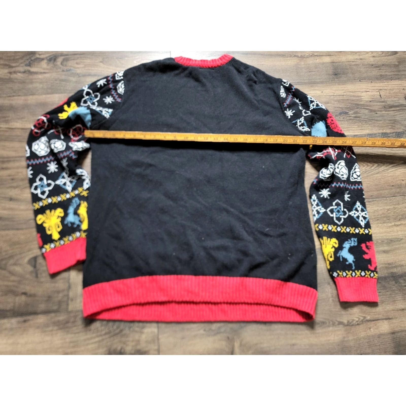 Vintage Game Of Thrones Sweater Mens XL Black Xmas Christmas Cotton Size US XL / EU 56 / 4 - 2 Thumbnail