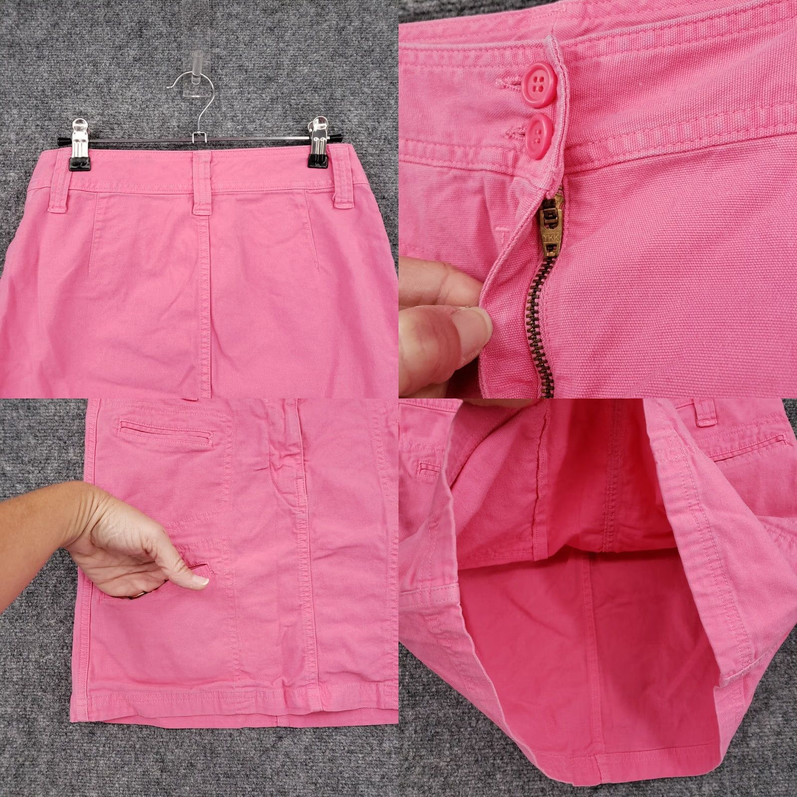 United Colors Of Benetton United Colors of Benetton Skirt Womens Pink Mini Cargo Stretch Casual US 2 38 Size 26" / US 2 / IT 38 - 8 Thumbnail