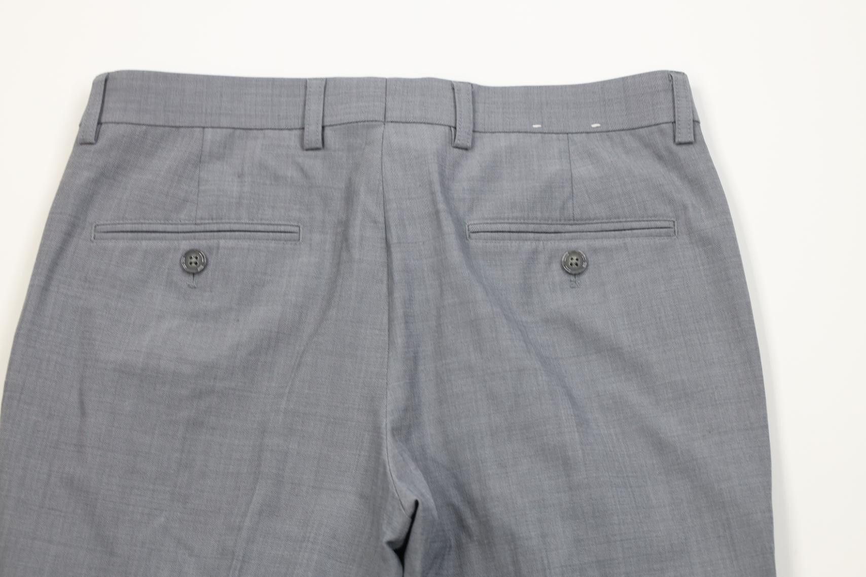 Express Express Slim Fit Chambray Sharkskin Chino Pants Trousers Size US 30 / EU 46 - 13 Thumbnail