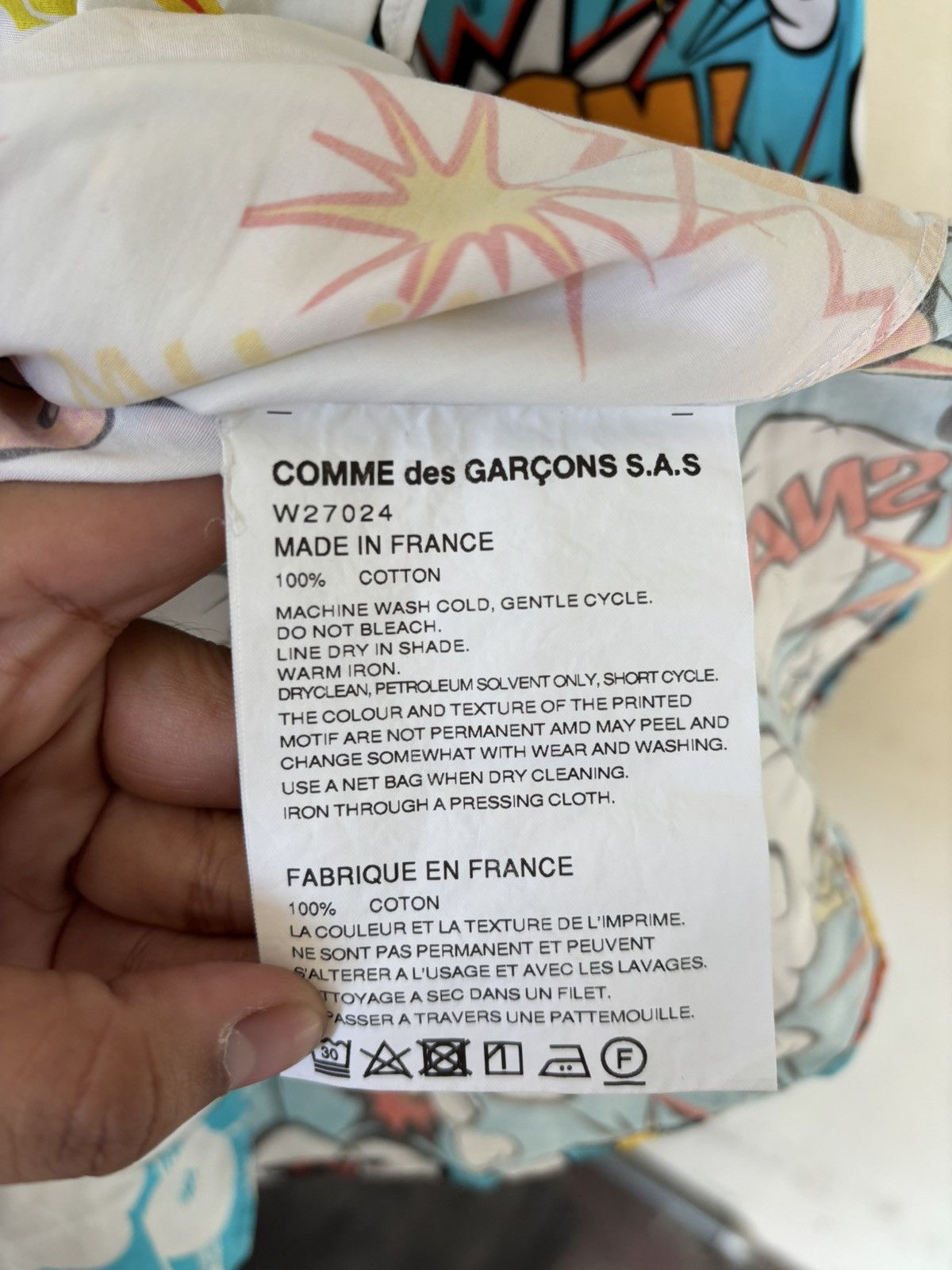 CDG by Comme des Garcons CDG Shirt Shirt - AW18 Comic Book Print Shirt Multi Size US S / EU 44-46 / 1 - 6 Thumbnail