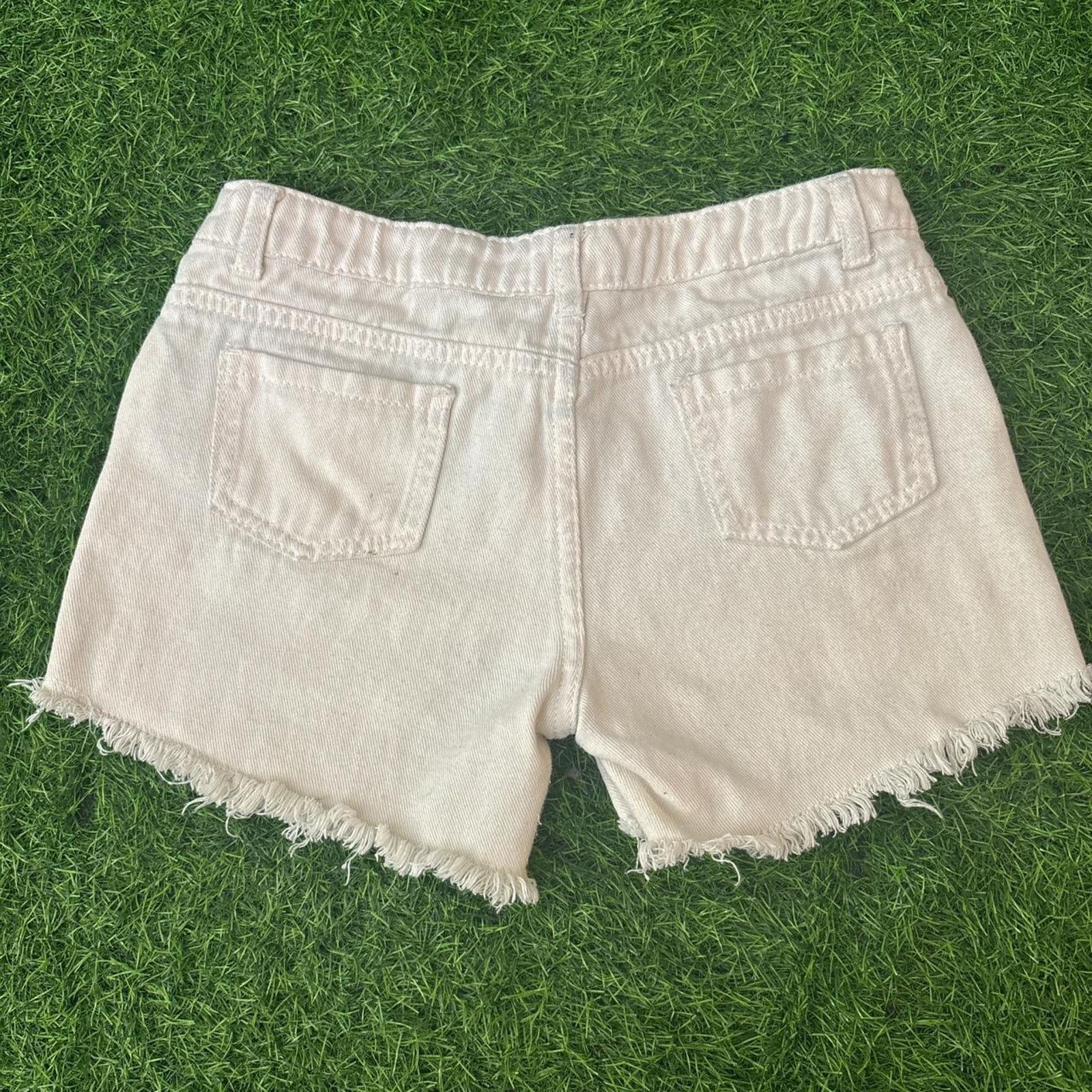 Other White Y2k M.LKids Distressed Jean Shorts Size 25" / US 0 / IT 36 - 2 Thumbnail