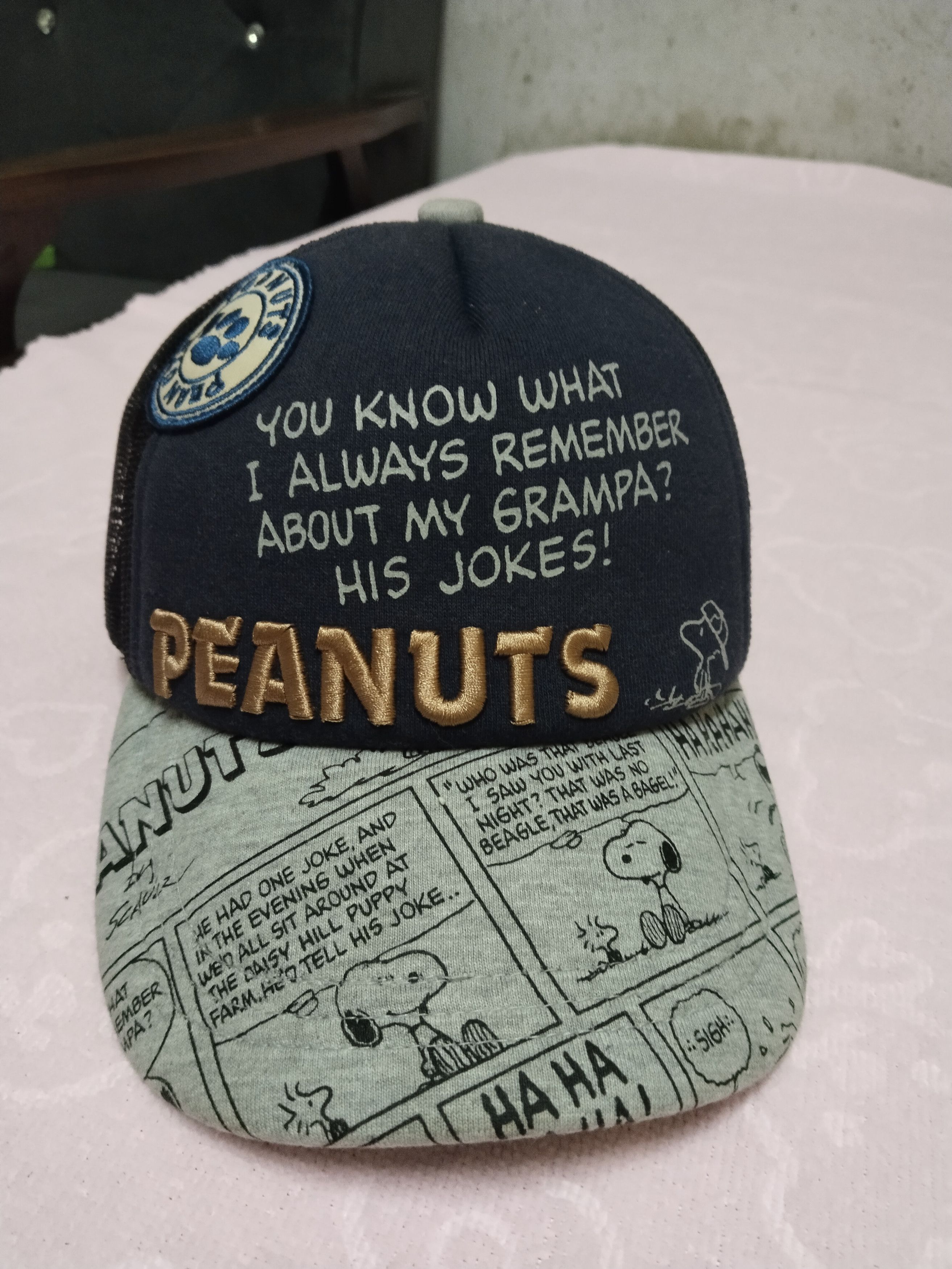 Peanuts × Universal Studios × Vintage UNIVERSAL STUDIOS PEANUTS POLO SNAPBACK Size ONE SIZE - 1 Thumbnail