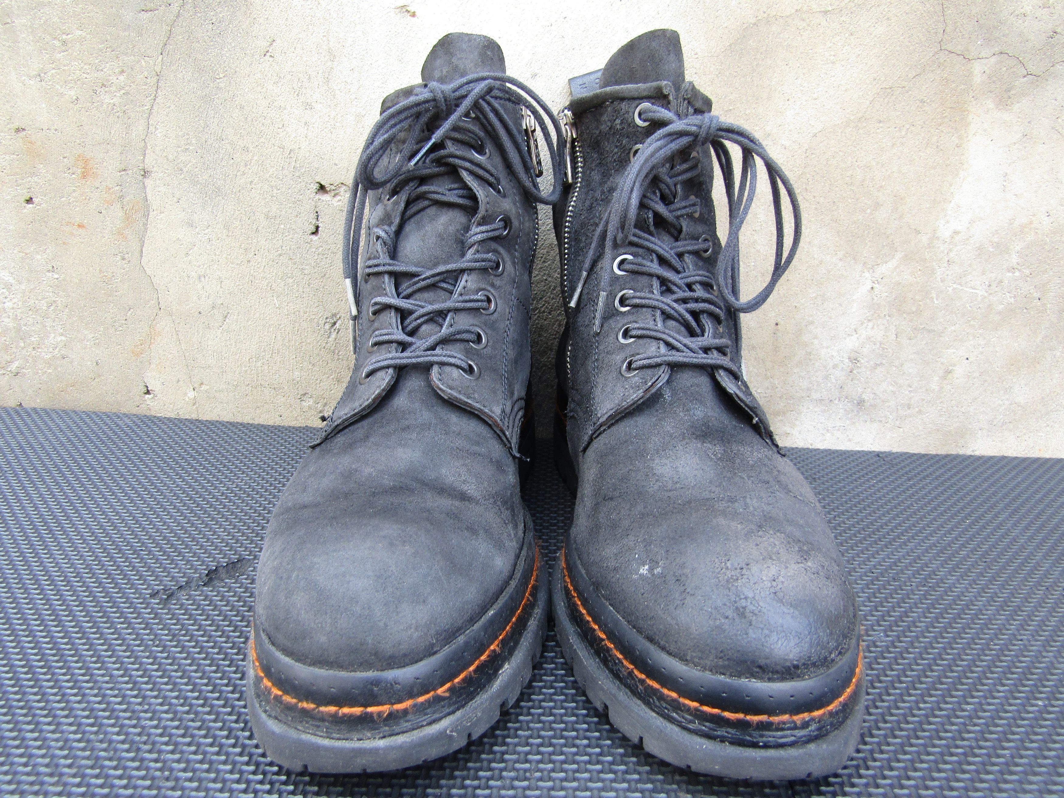 A.S.98 Airstep AS 98 Black Suede Lace Up Combat Biker Boho ariana Size US 9.5 / IT 39.5 - 3 Thumbnail