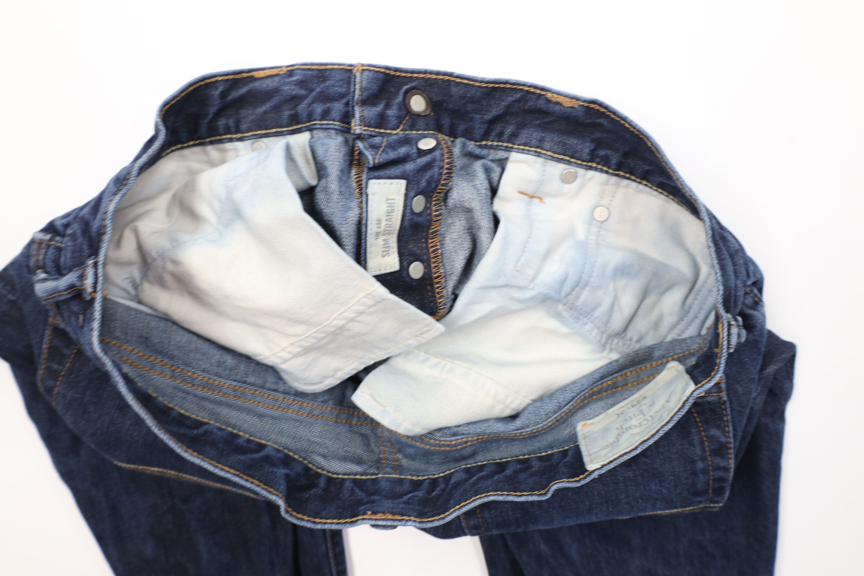 Abercrombie & Fitch Vintage Abercrombie & Fitch Fly Slim Straight Leg Jeans Size US 34 / EU 50 - 12 Thumbnail