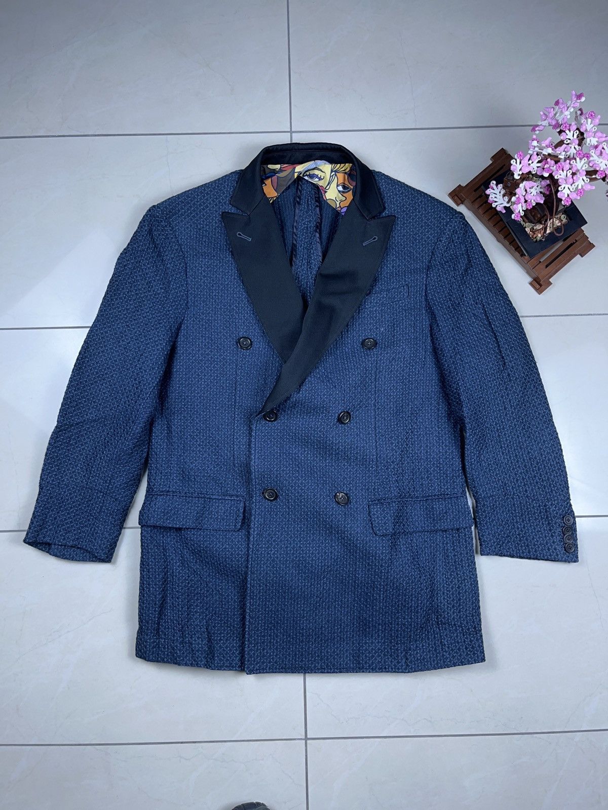 AGLINI ➕ aglini linen 6 buttons casual made in Italy blazer Size XL / US 12-14 / IT 48-50 - 1 Thumbnail