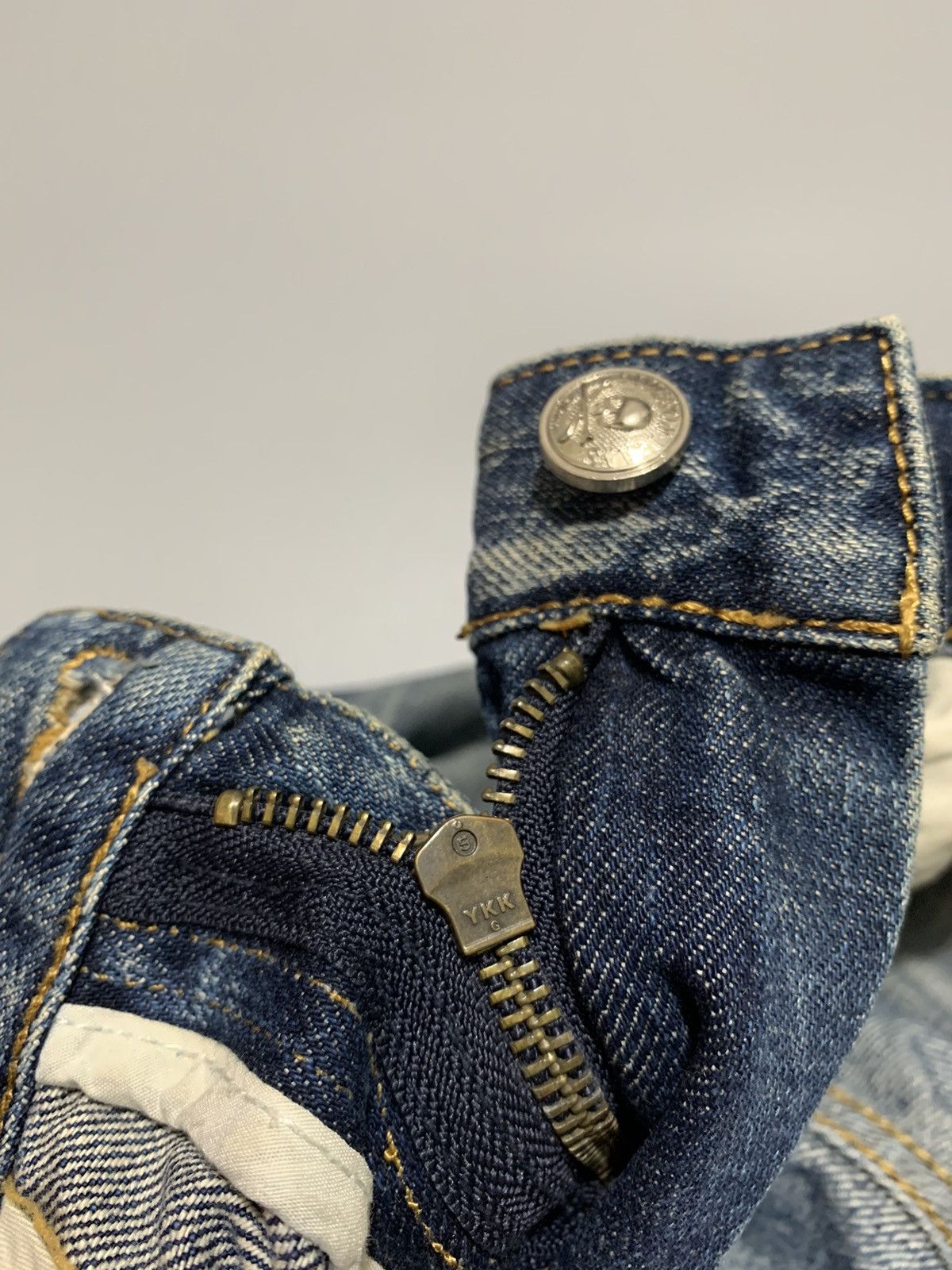 Mastermind Japan × The Rolling Stones MMJ x TRS- 2012- 50th Anniversary of D Rolling Stones Denim Size US 30 / EU 46 - 16 Thumbnail