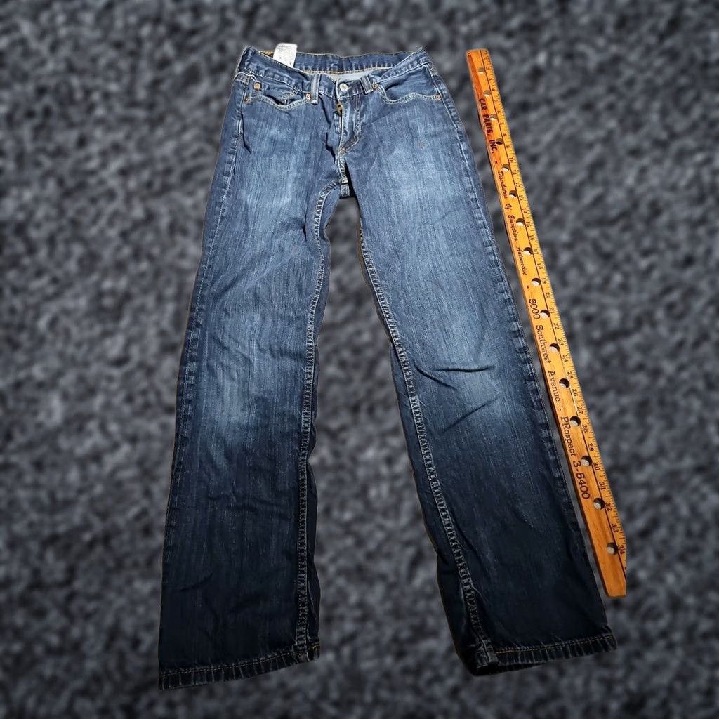 Levi's Levis 514 Jeans Mens US Size 29x30 Blue Straight Medium Wash Denim Pants Jeans Size US 29 - 1 Thumbnail