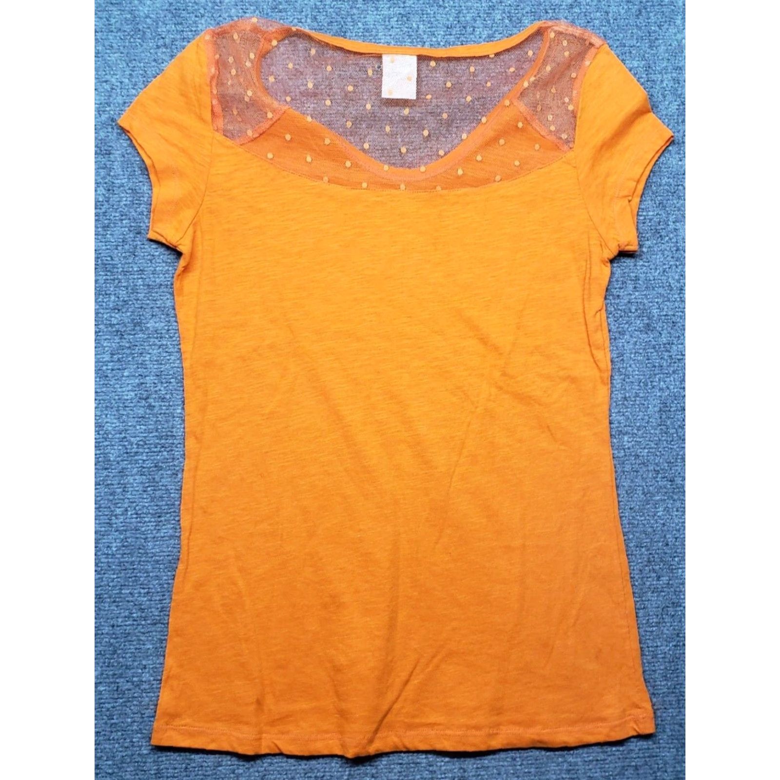 Vintage Creative Apparel Concepts T-Shirt Womens M Orange Tennesse Volunteers V-Neck Size M / US 6-8 / IT 42-44 - 4 Thumbnail