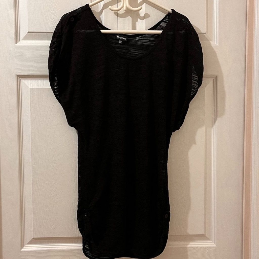 Bebe bebe black long top fit med-large Size M / US 6-8 / IT 42-44 - 1 Thumbnail