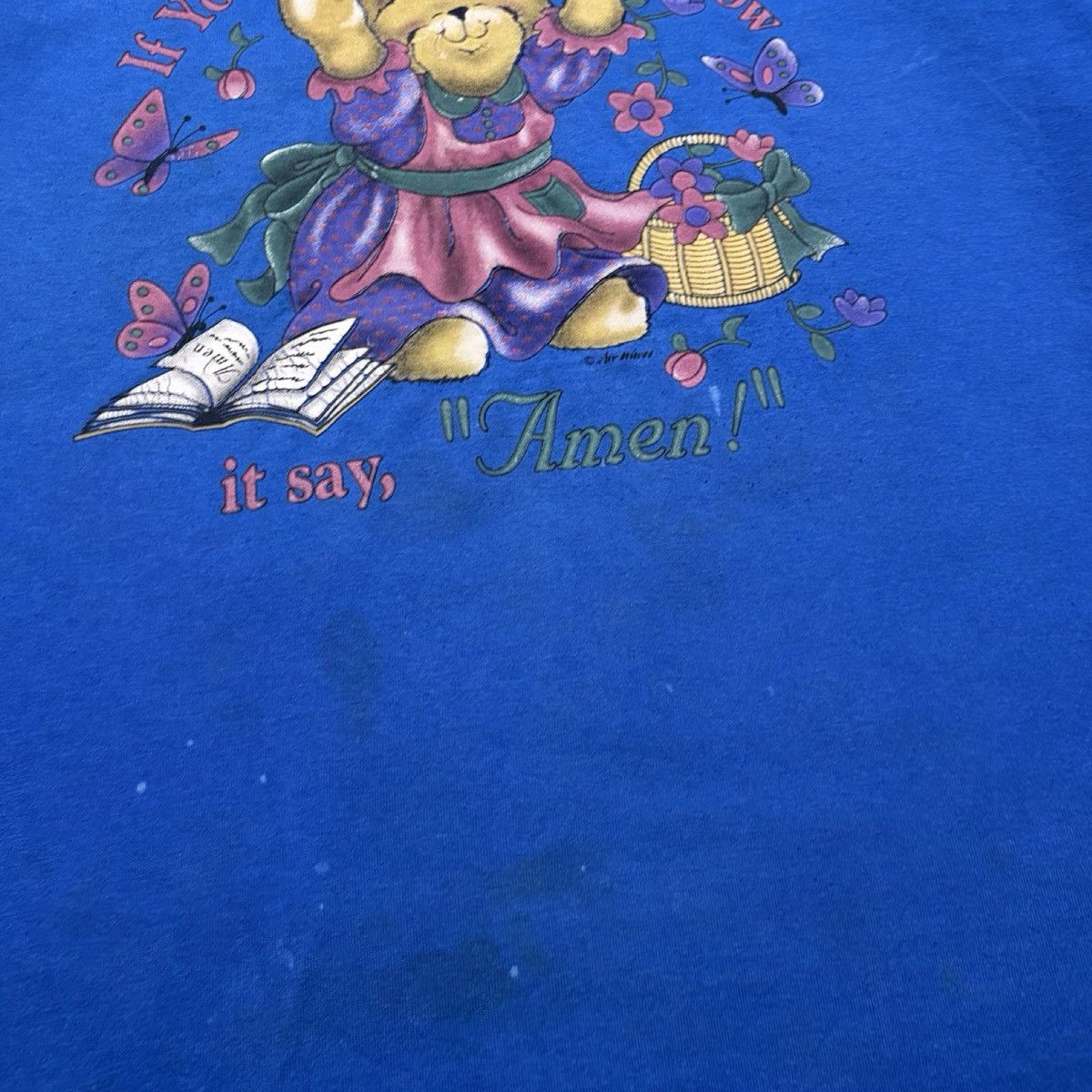 Other Vintage 90s If you happy and you know it teddy bear t shirt Size US XL / EU 56 / 4 - 2 Thumbnail